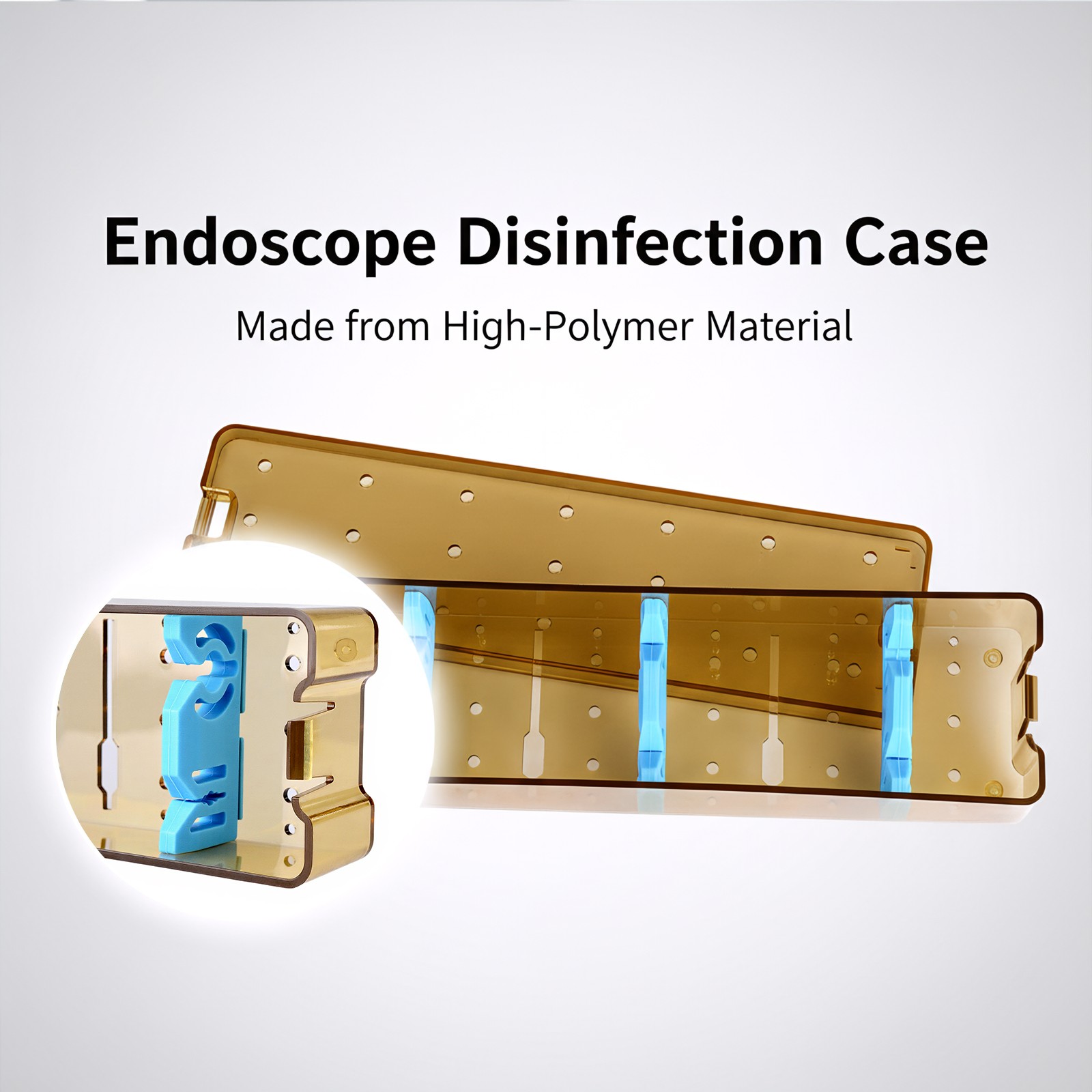 29CM PPSU Dental Durable Resin Endoscopic Disinfection Sterilization Case Box US
