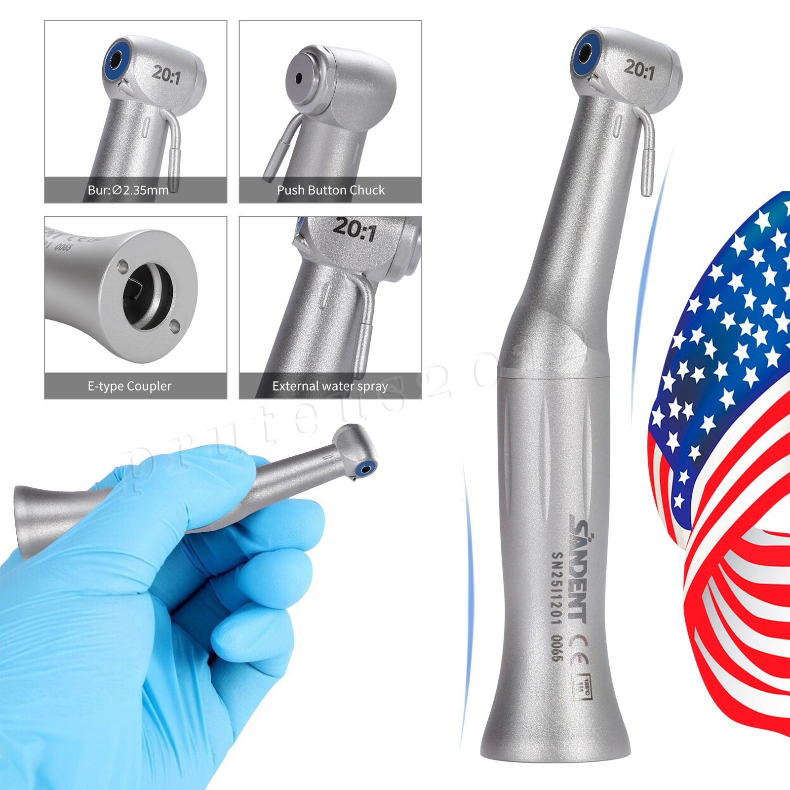 NSK Style SG20 Handpiece Surgical Implant Reduction Non LED 20:1 Dental