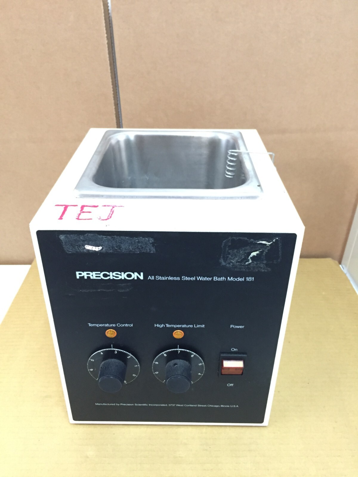 Precision Scientific Model 181 Water Bath Cat No. 66557 1.5L