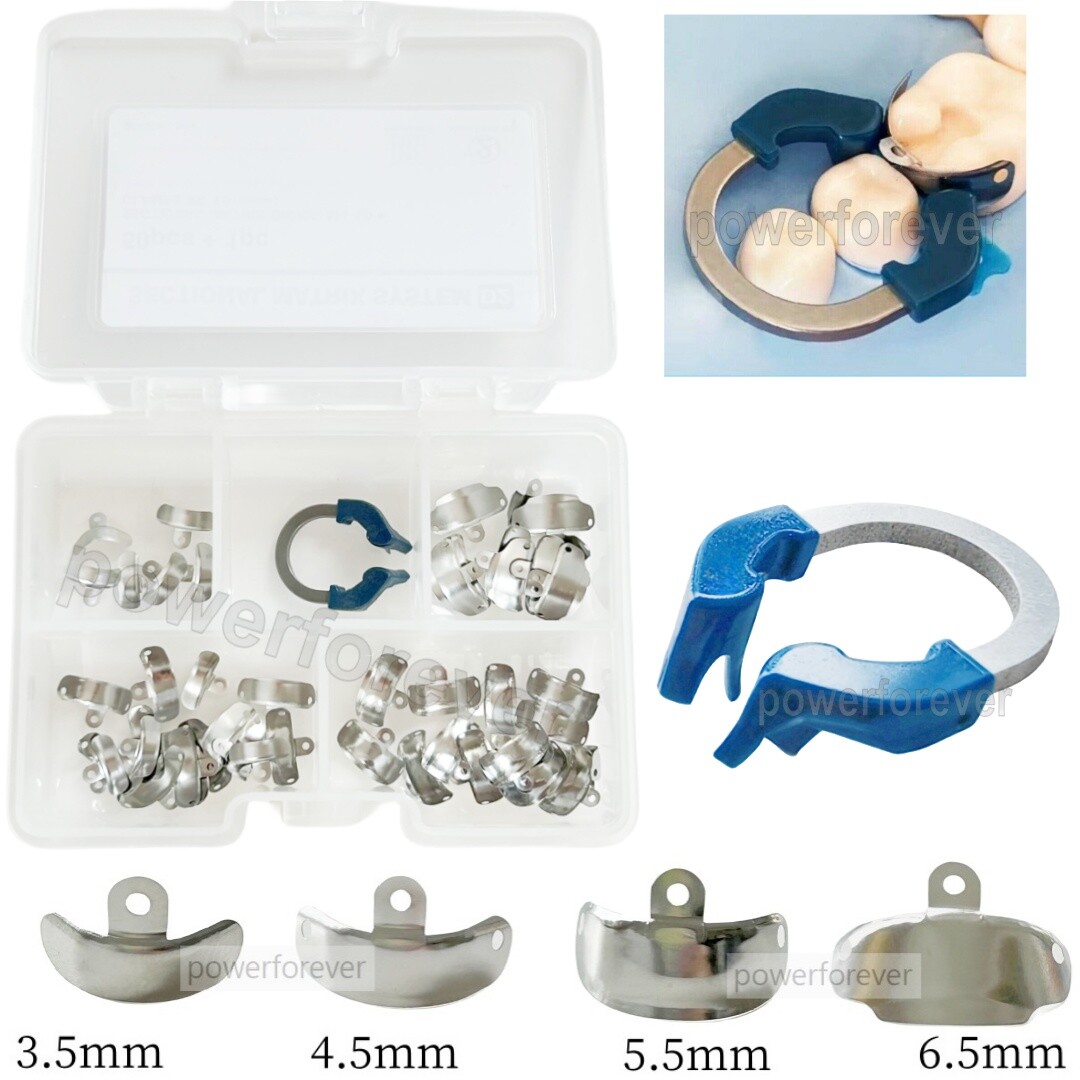 D2 Dental Sectional Contoured Matrix System Matrice Bands Clip Clamp Holder Ring