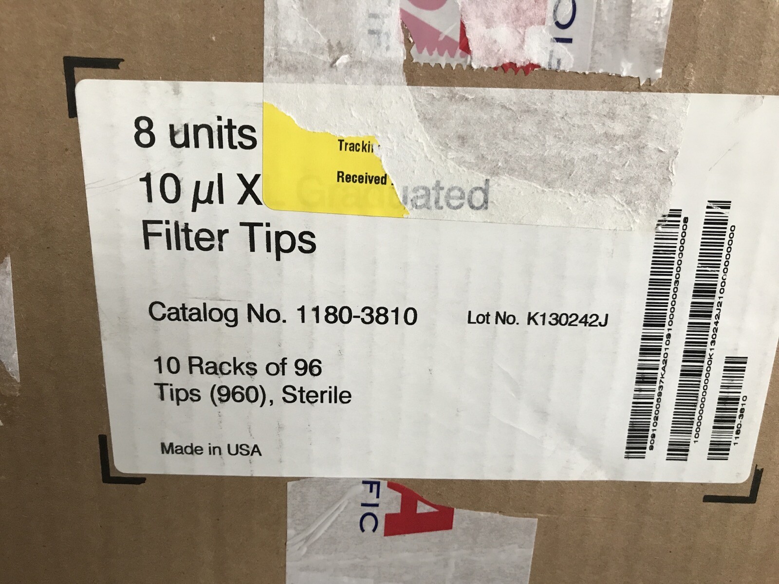 (7680) USA TipOne RPT 10uL Ultra-Low Graduated Pipet Filter Refill Tips