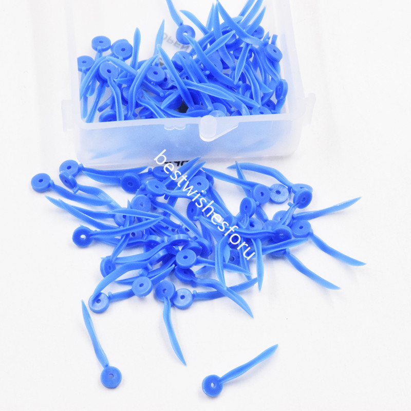 400* Dental Perforated Interdental Wedge with Hole Wave Shape Arc Concave Wedges