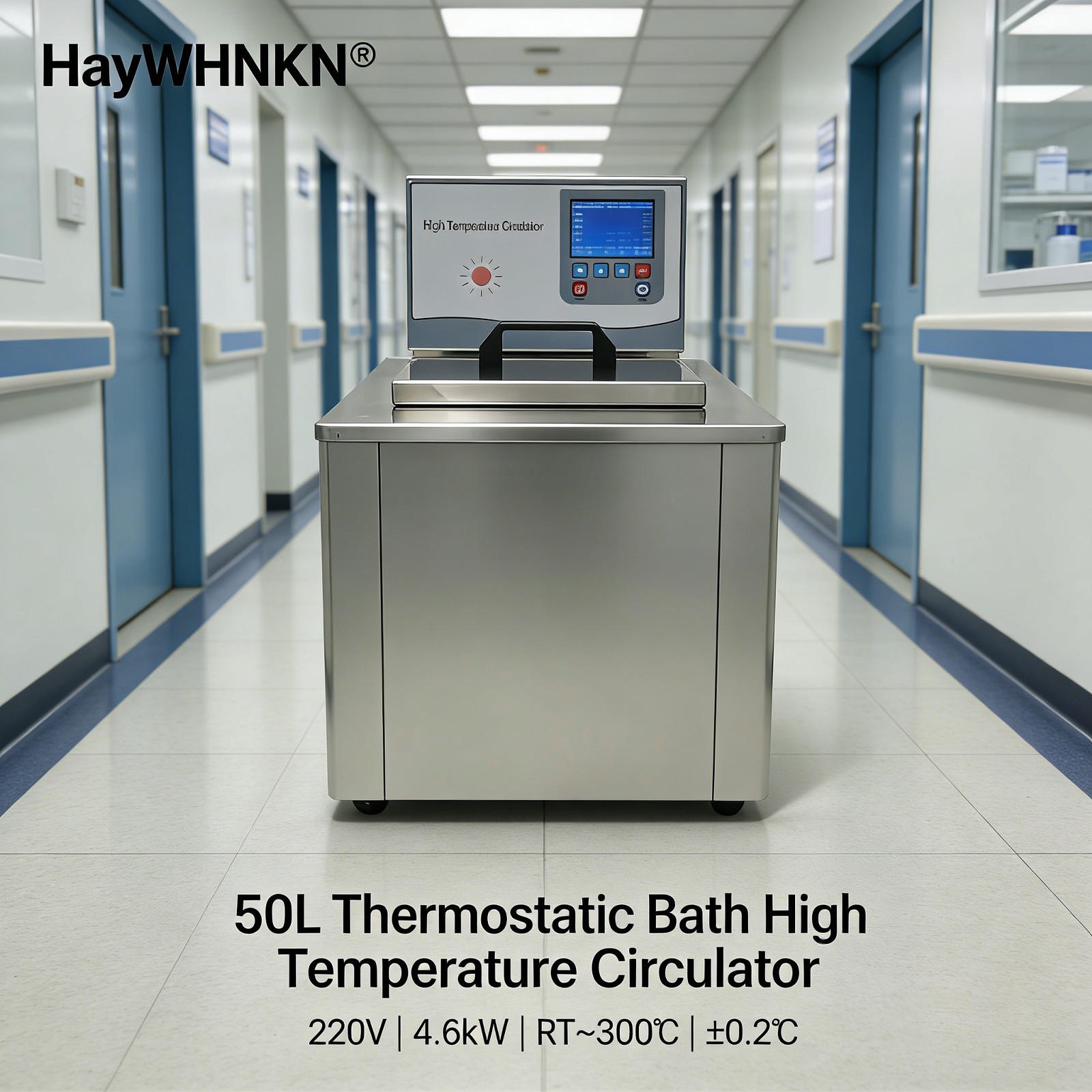 High Temp Circulator 50L 300°C 15L/min Flow Thermostatic Oil Bath w LED Display