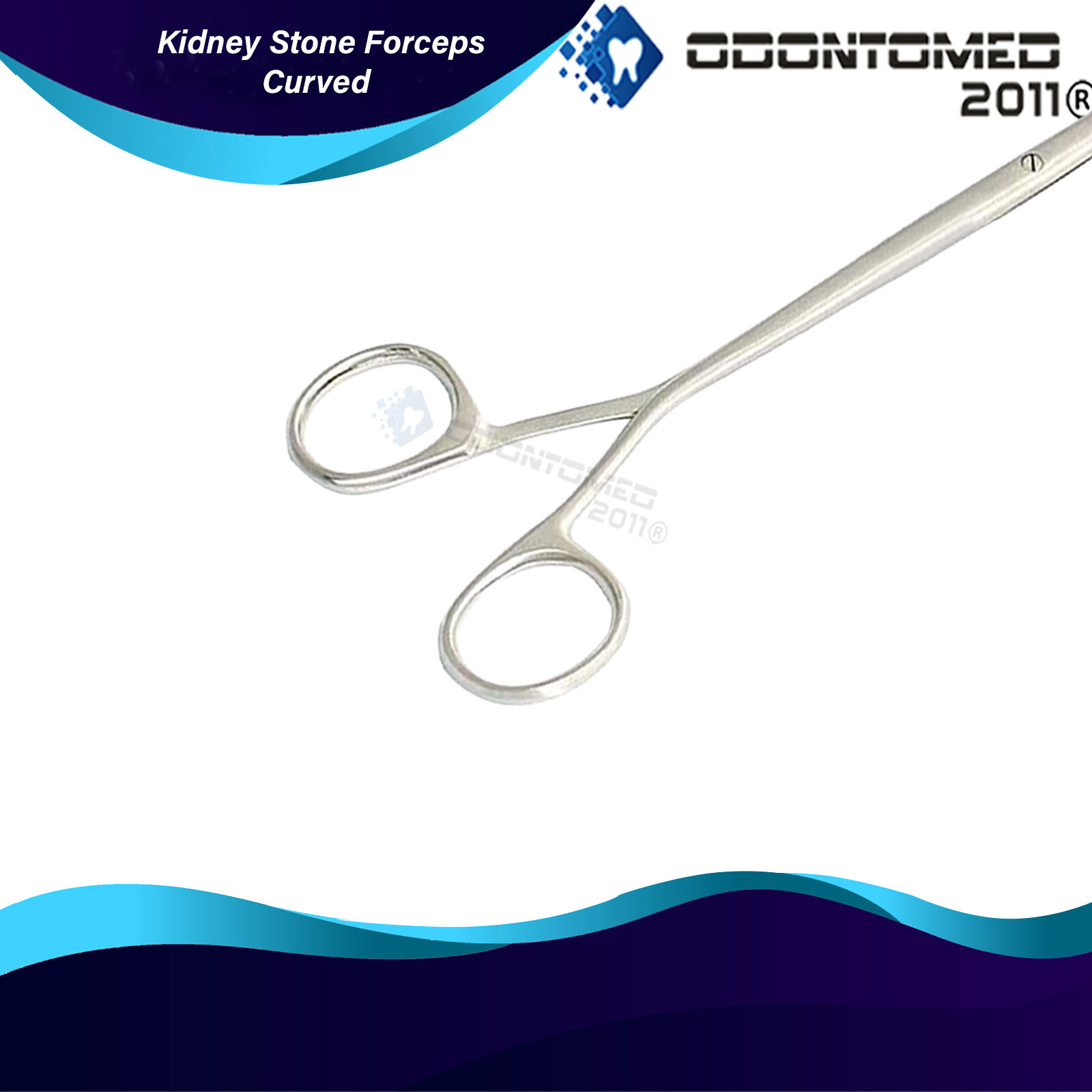 5 PC OR Grade Randall Kidney Stone Forceps Quarter Curved Surgical Urology INST