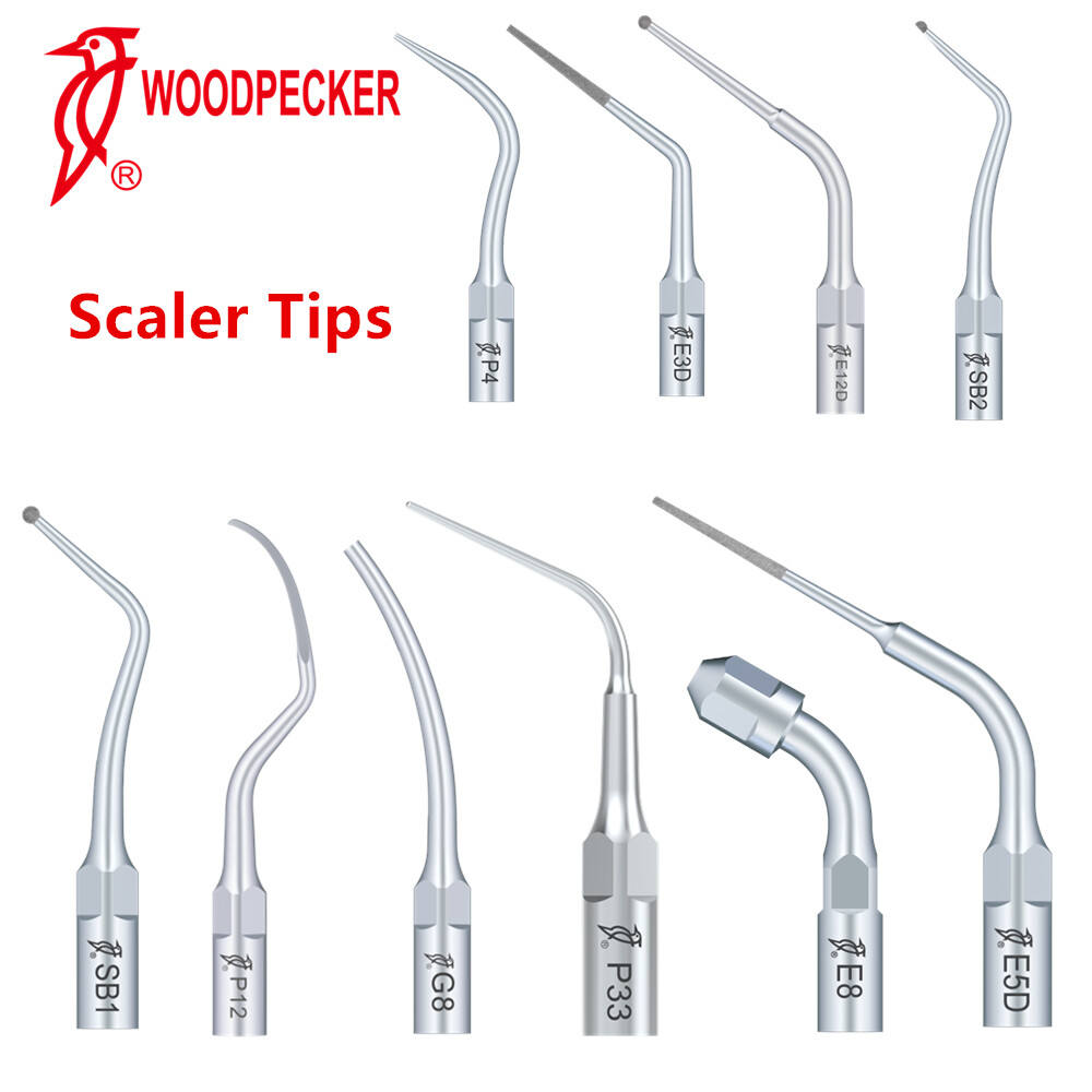 Woodpecker EMS Dental Ultrasonic Piezo Scaler Perio Tips G1 E10 P1 G2 E12 G20