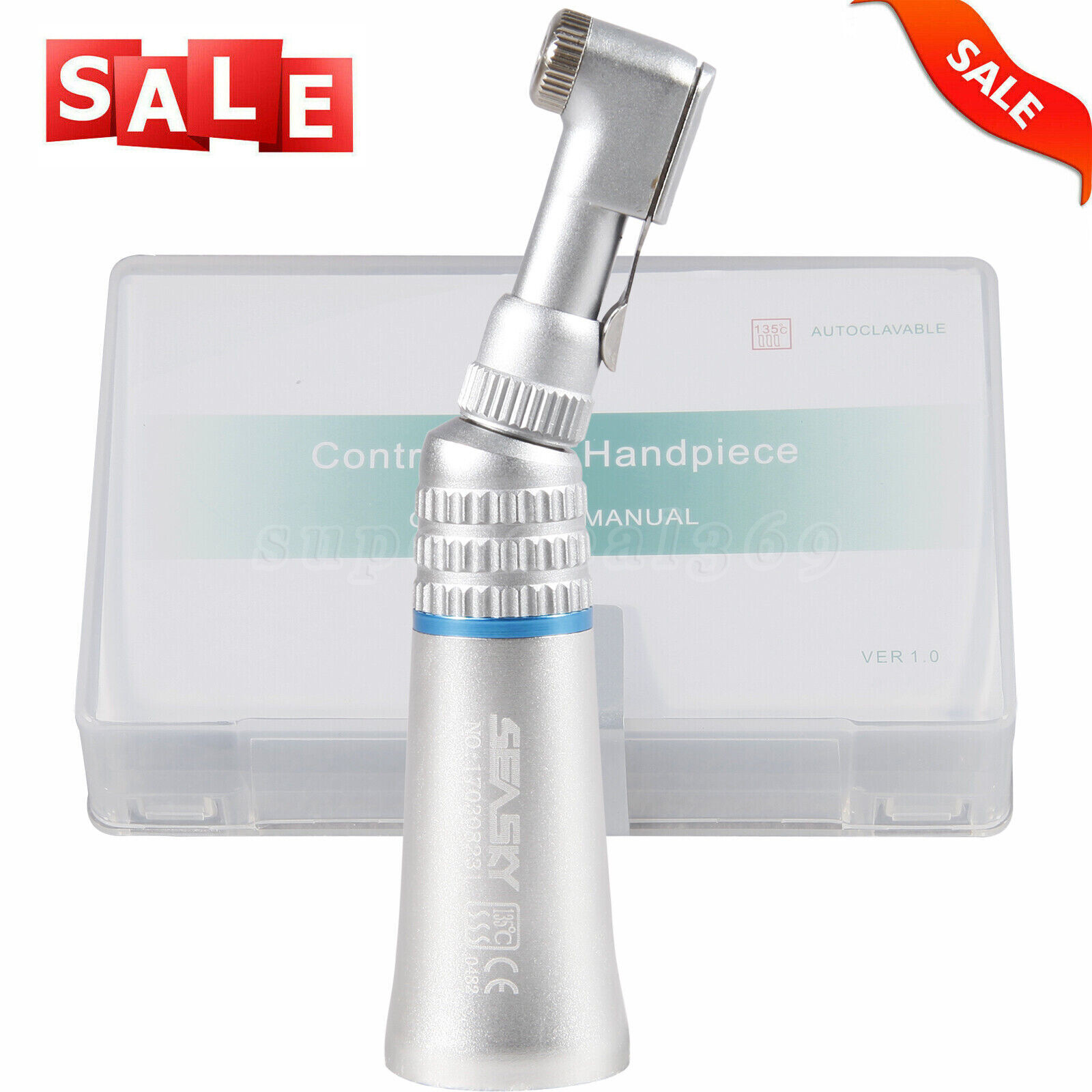 NSK Style Dental Slow Low Speed Handpiece Contra Angle E-type 2.35mm Bur YAD/YP