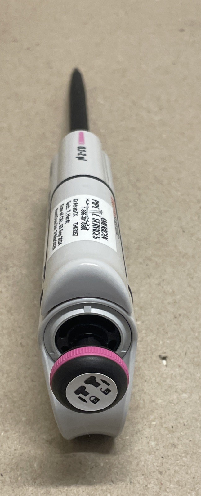 Thermo F1-CLIPTIP 0.1-2 uL Single Channel Pipette Manual 4641310N Calb. 9/24
