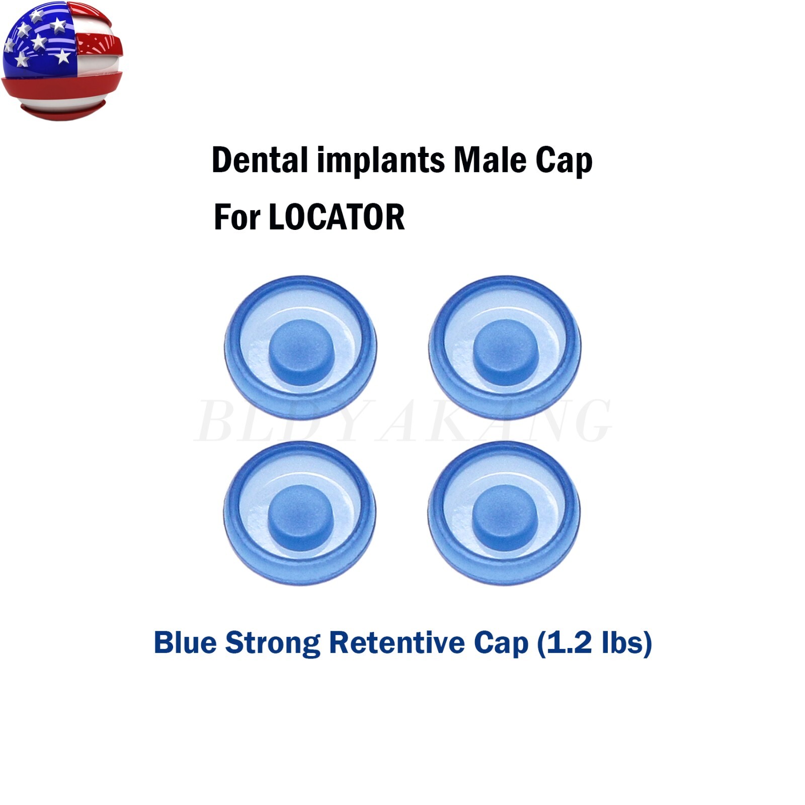 US Dental implants Replacement Male Caps Metal Housing 1.2 lbs 2.4 lbs