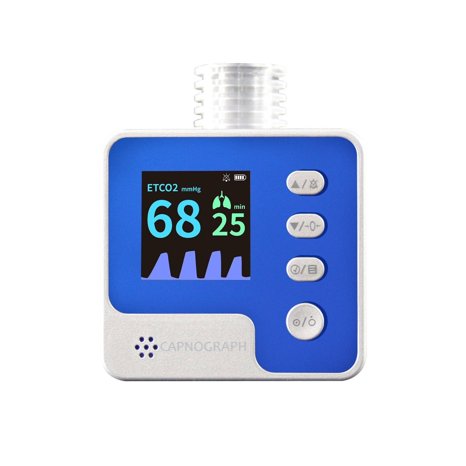 ETCO2 Monitor for Anesthesia & Critical Care, Mainstream Capnograph with Alarm