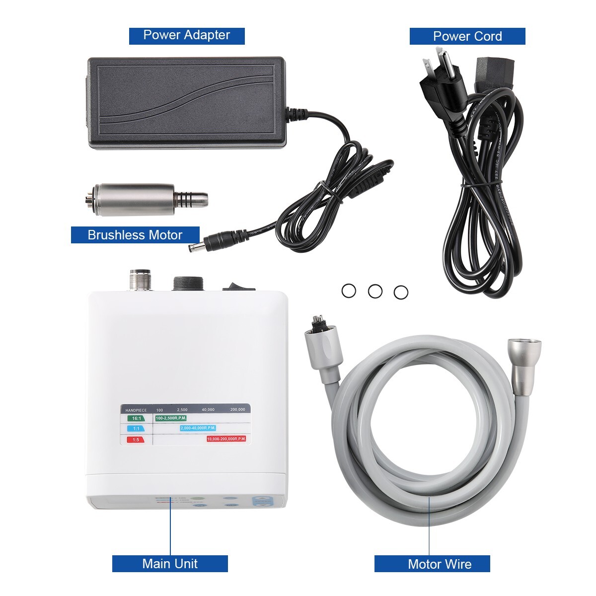 Dental Electric LED Brushless Micro Motor/1:1/1:5 /1:4.2 Increasing Handpiece
