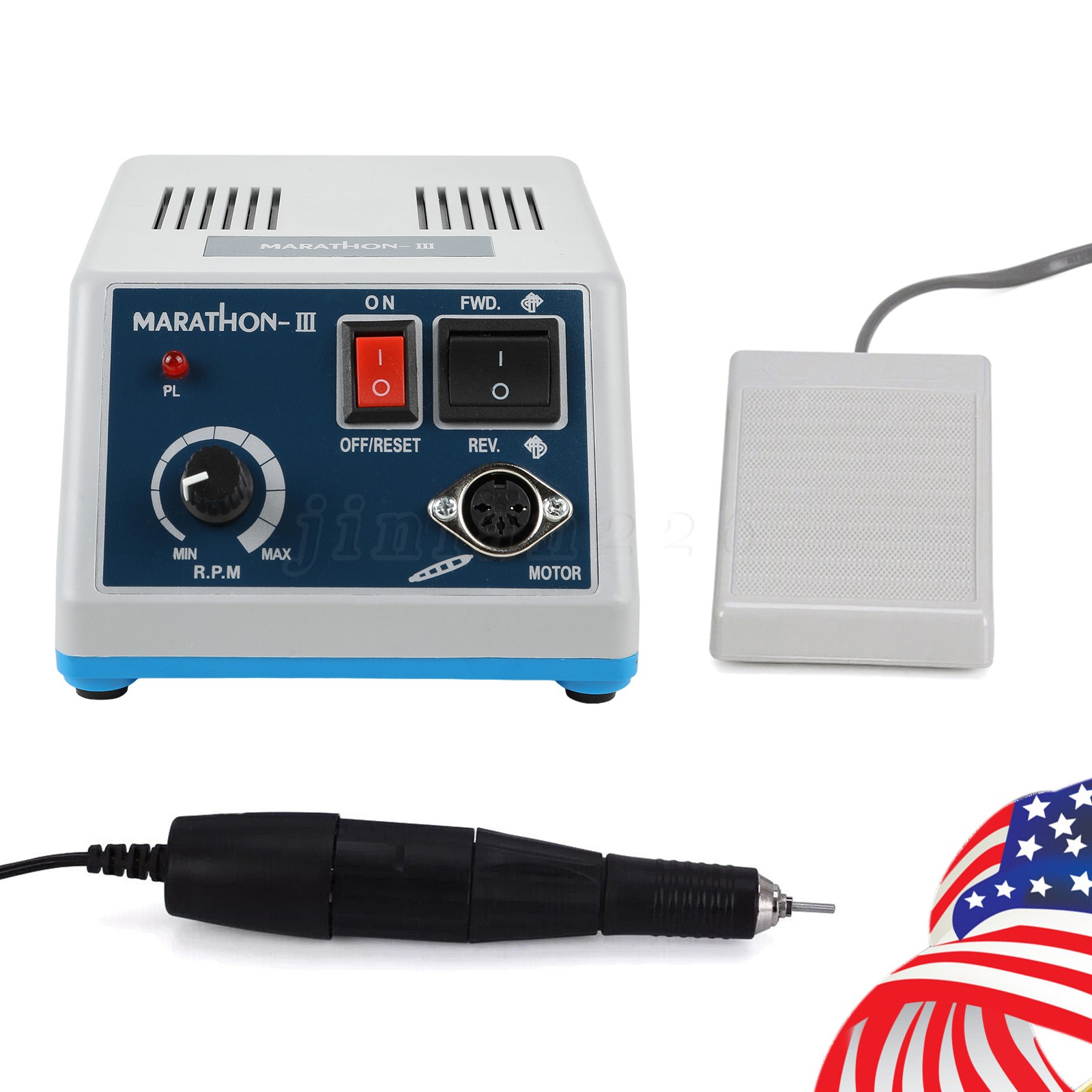 Dental Lab Marathon III Micromotor Polishing N3 Unit / 35K RPM Handpiece