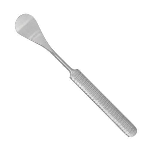 Set of 5 Henahan Periosteal Elevator, 7″, Slightly Curved Tip, 12mm Wide