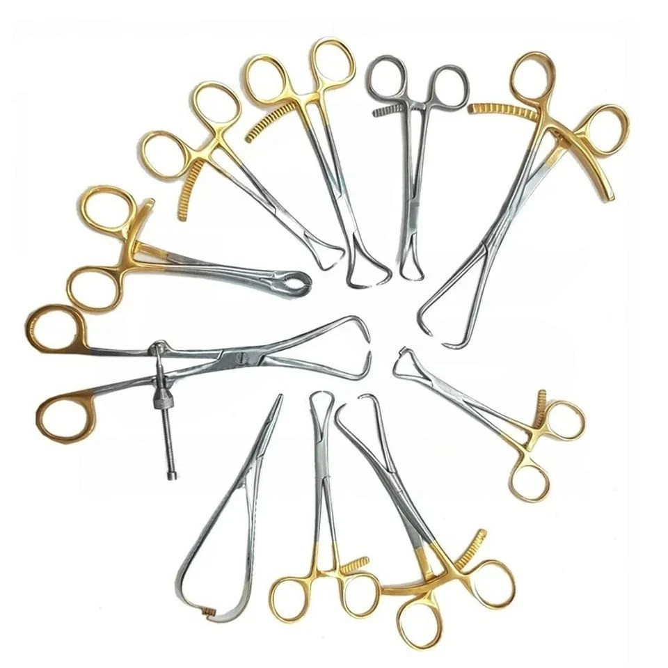 Bone Reduction Forcep Holding Clamps 10 Pcs Surgical Orthopedics Instruments