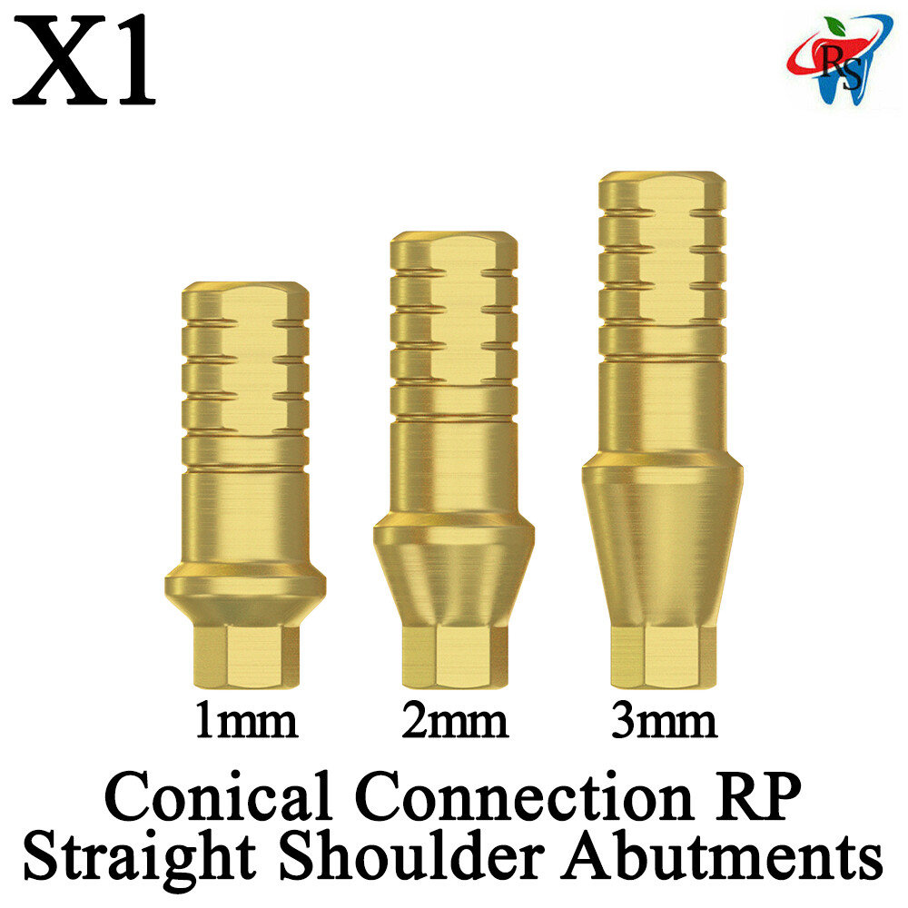 Dental Straight Shoulder Abutment Conical Connection RP Regular Platform 1pcs