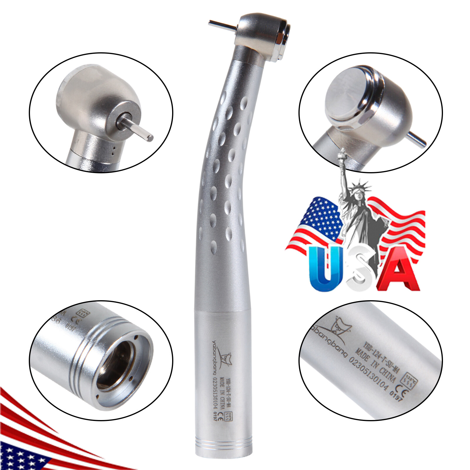 Dental High Speed Handpiece Torque Head Single Spray for Kav Coupling / Rotor