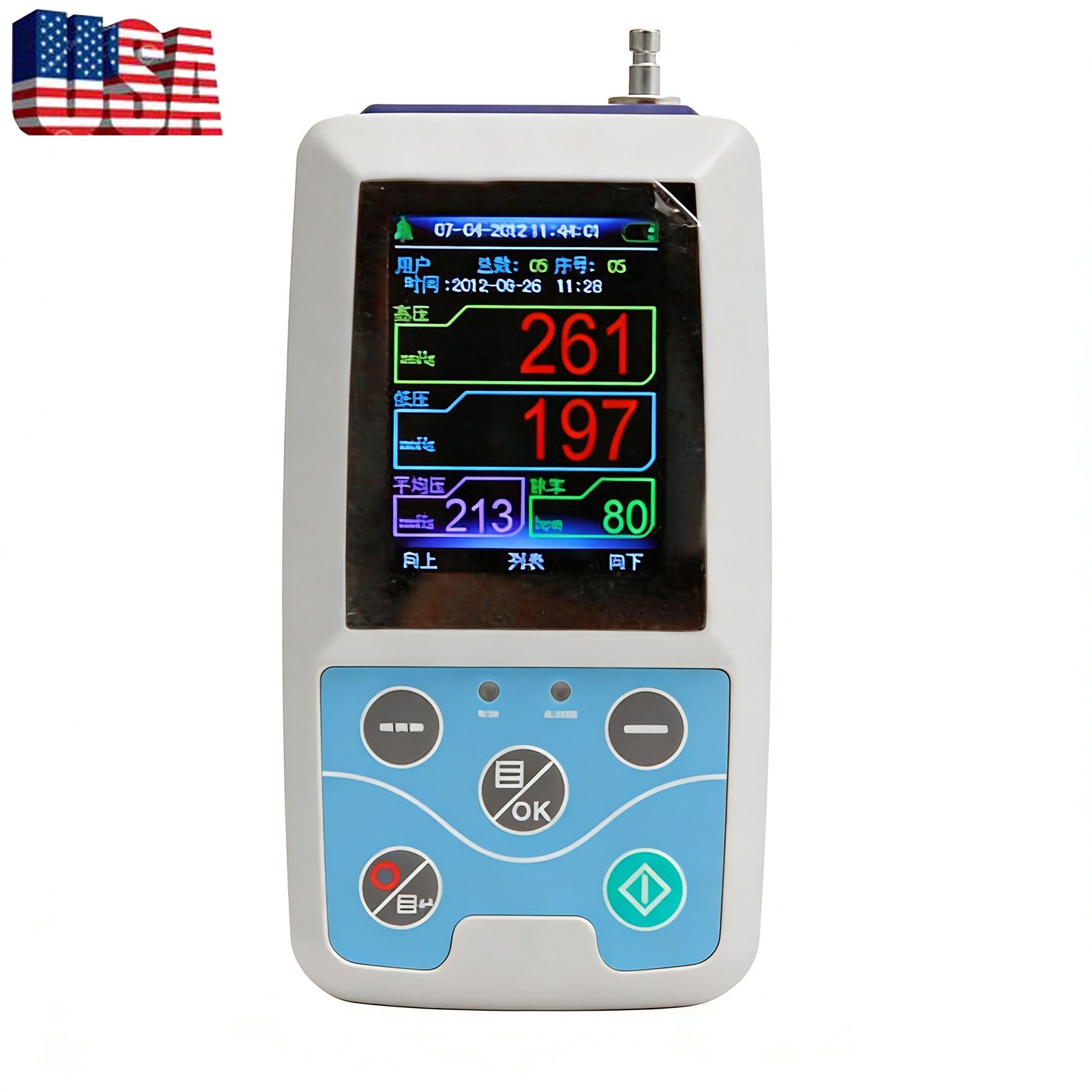 ABPM50 24HR Ambulatory Blood Pressure & ECG Monitor with Software & Cuff