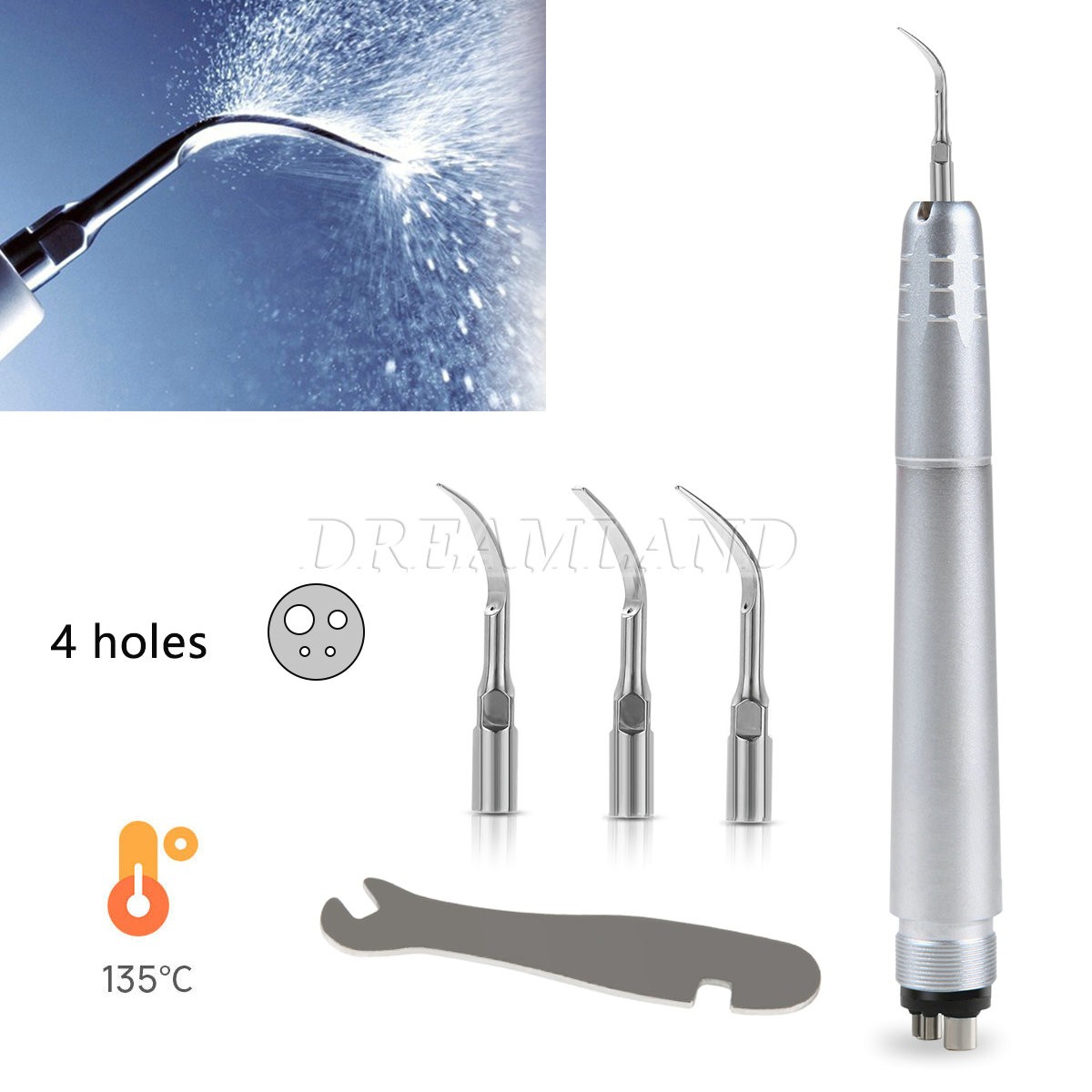 3pcs New Dental Scaling Endo Tips Compatible Ultrasonic Satelec DTE scaler ED1-3