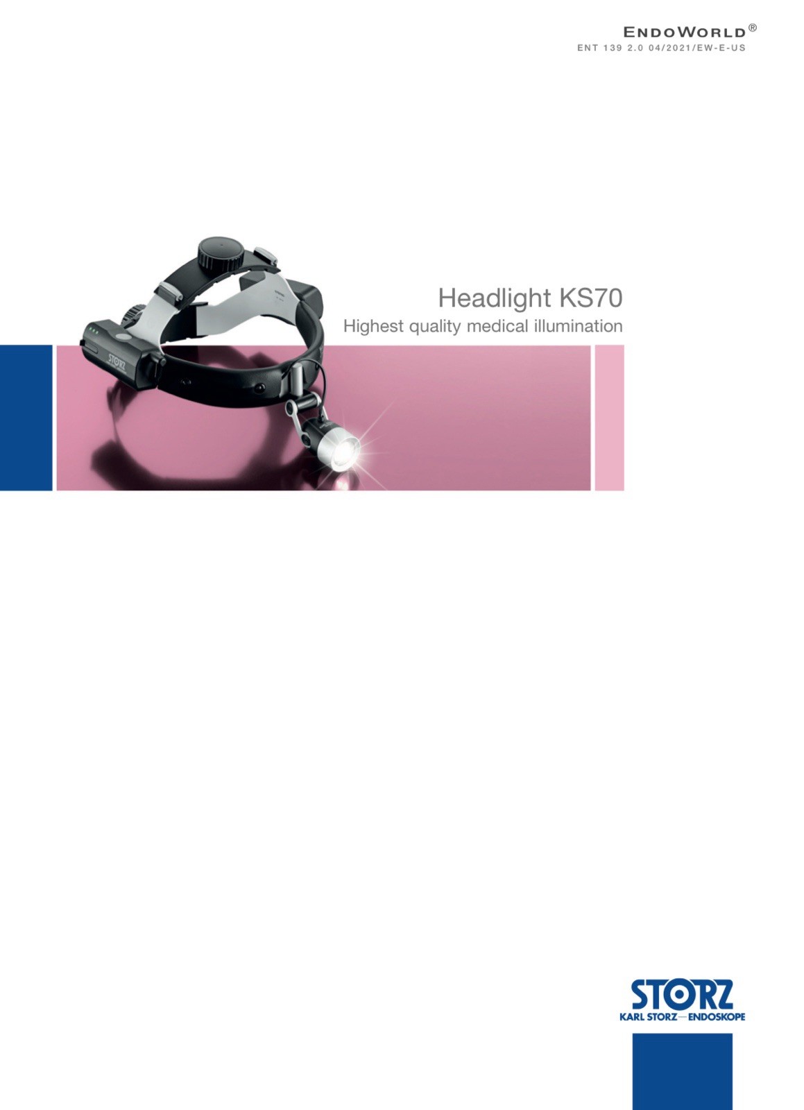 Karl Storz LED Headlight KS70 (094220) White Light, Lightweight Model. B. New