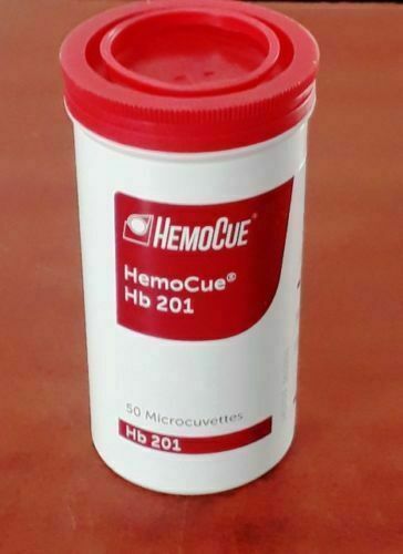 4 X HemoCue Hemoglobin Hb 201 Microcuvettes (50/Bottle) 03/2025 EXP