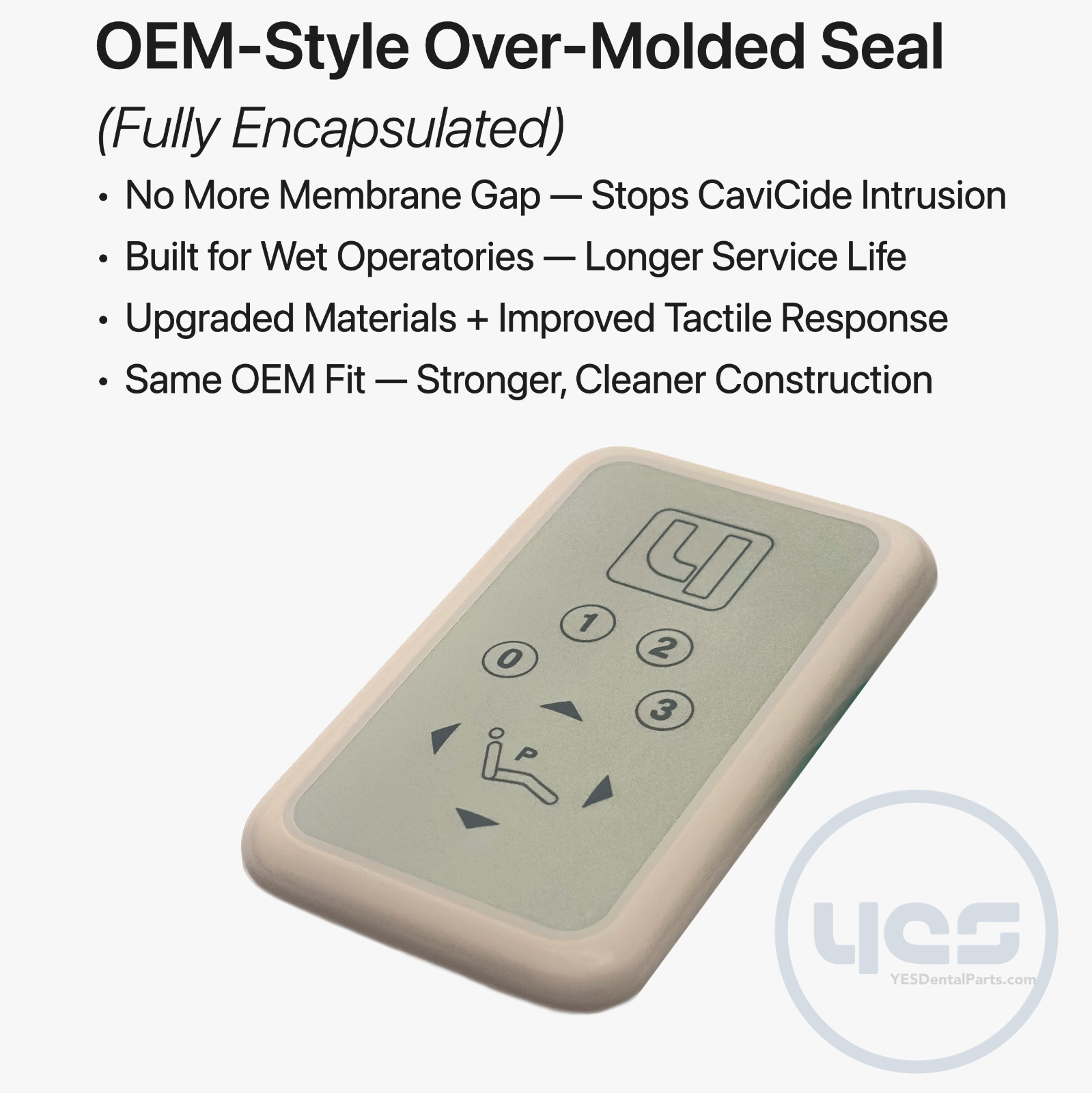 Adec Cascade / Radius Chair Control Touchpad Replacement for 1040  1021 Dental