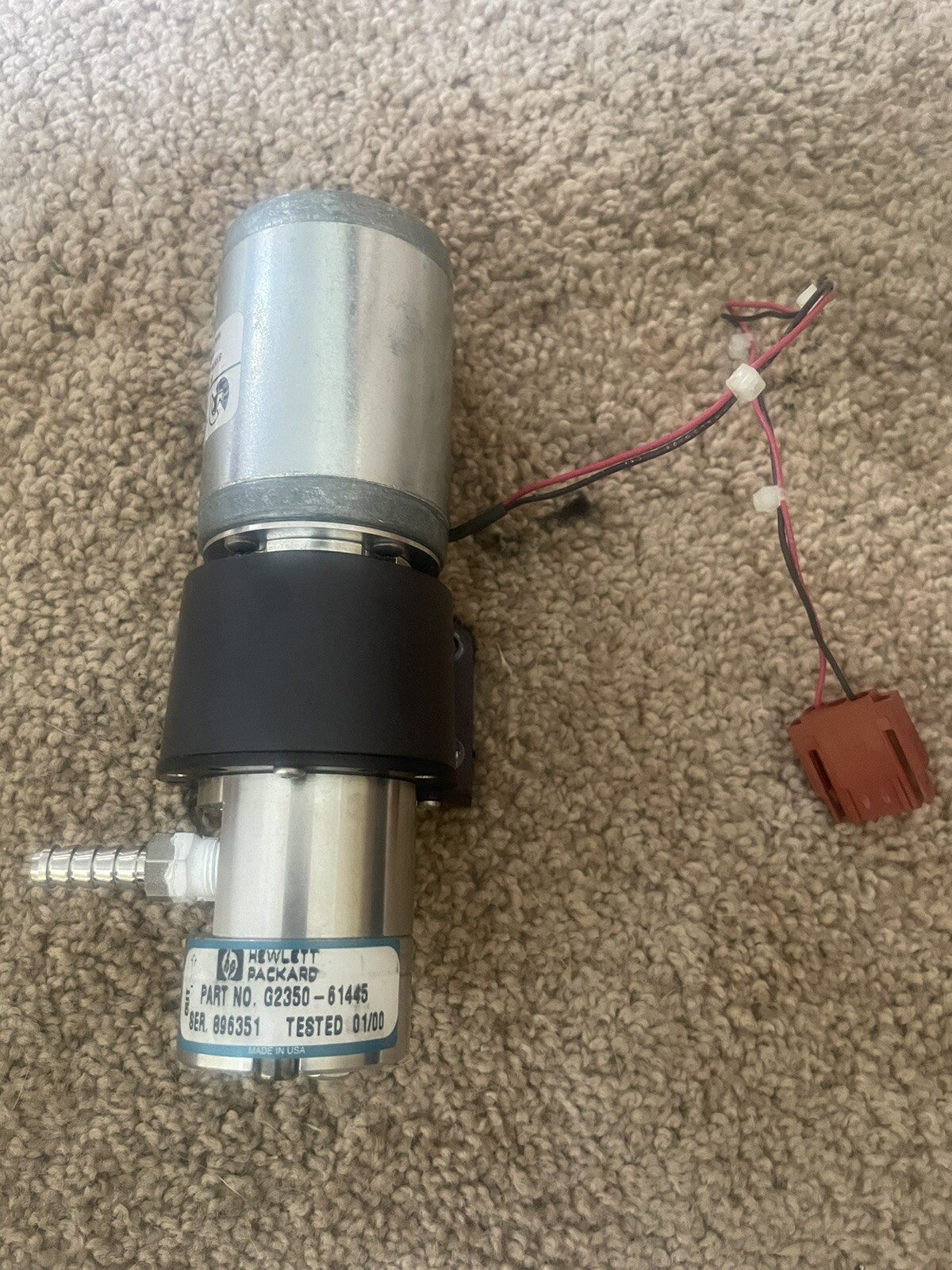 HP/Agilent G2350-61445 Water Pump for G2350 Atomic Emission Detector AED