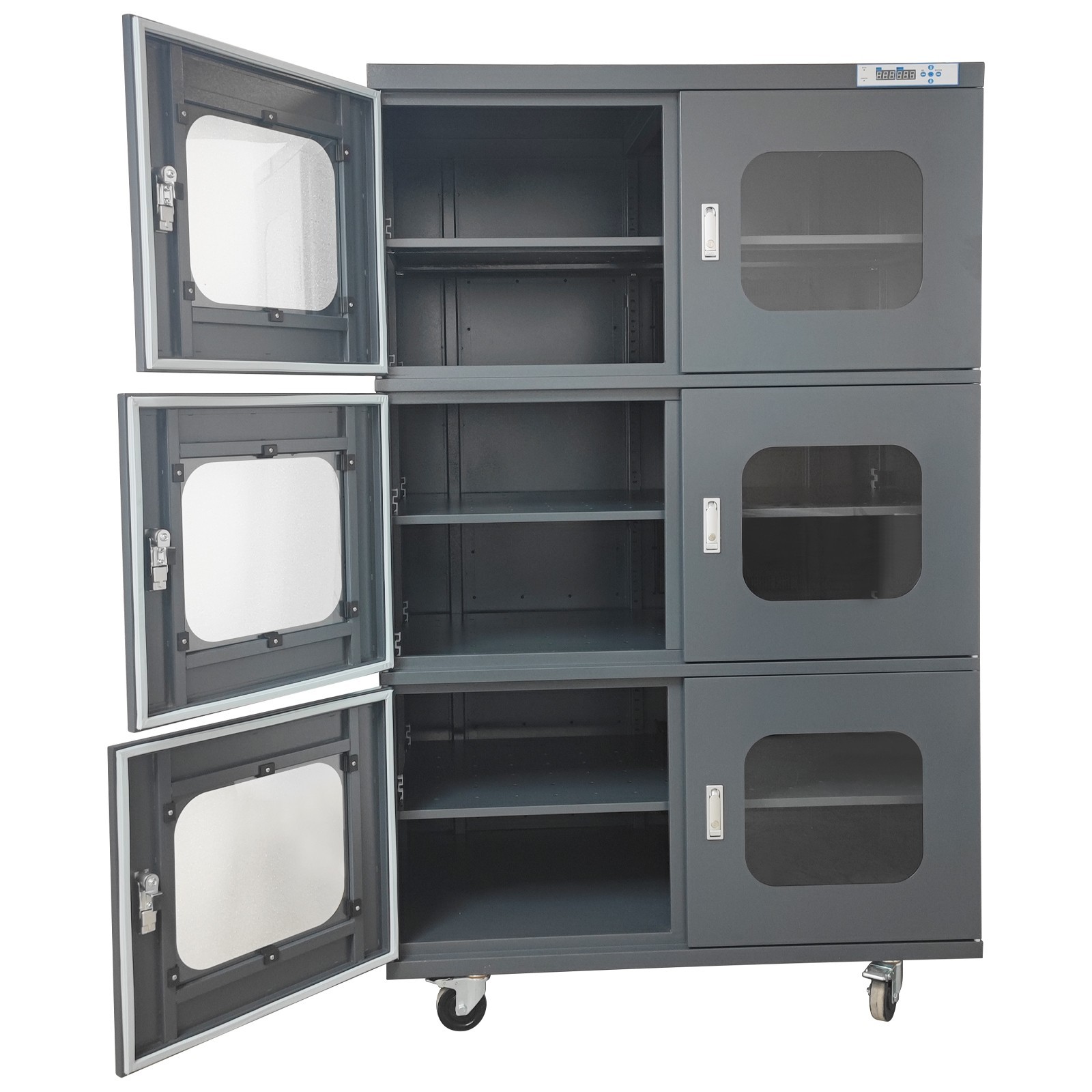 110V 1428L Electronic Dry Cabinet Industrial Ultra-Low Humidity 6 Door Dry Box