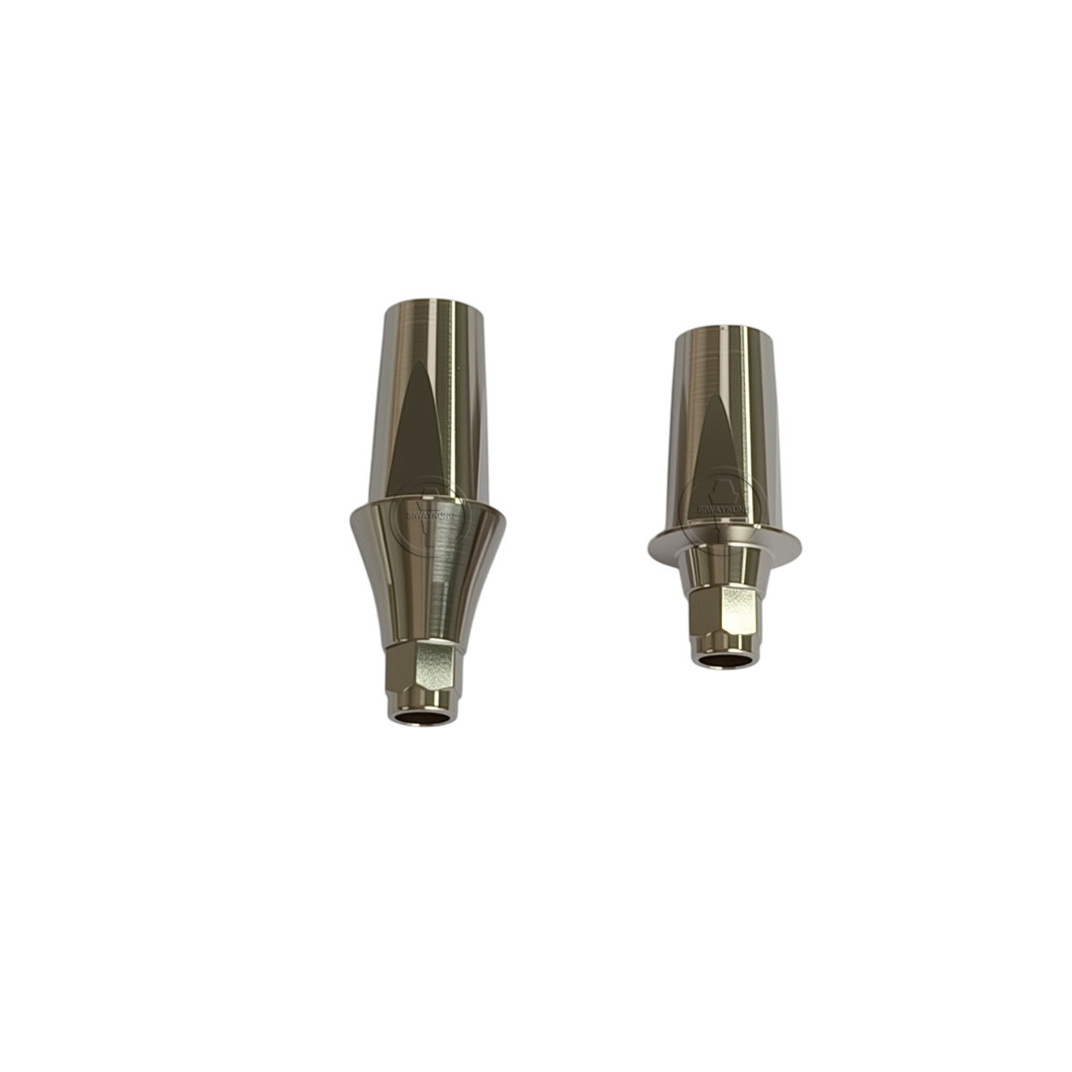 5 pcs Titanium straight abutment fit to ICX platform D5.0 with screw