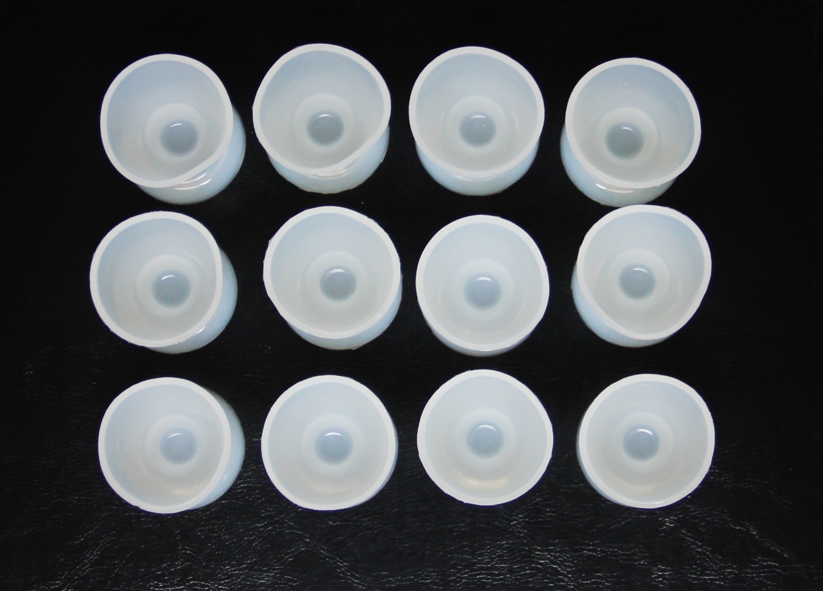 DENTAL LAB FLEXIBLE SILICONE DAPPEN DISH MIXING BOWL CUP 12ml No.3 – 12pc/Bag