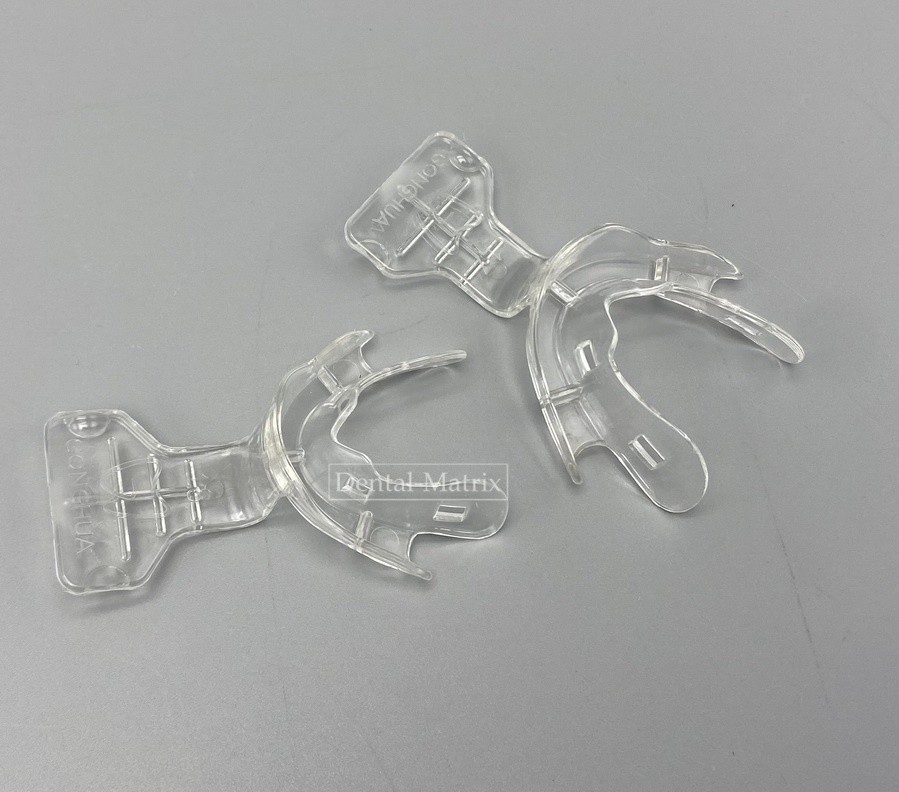 Dental Impression Trays Frame Cut Back Edentulous Jaw Full Denture Clear 18pcs