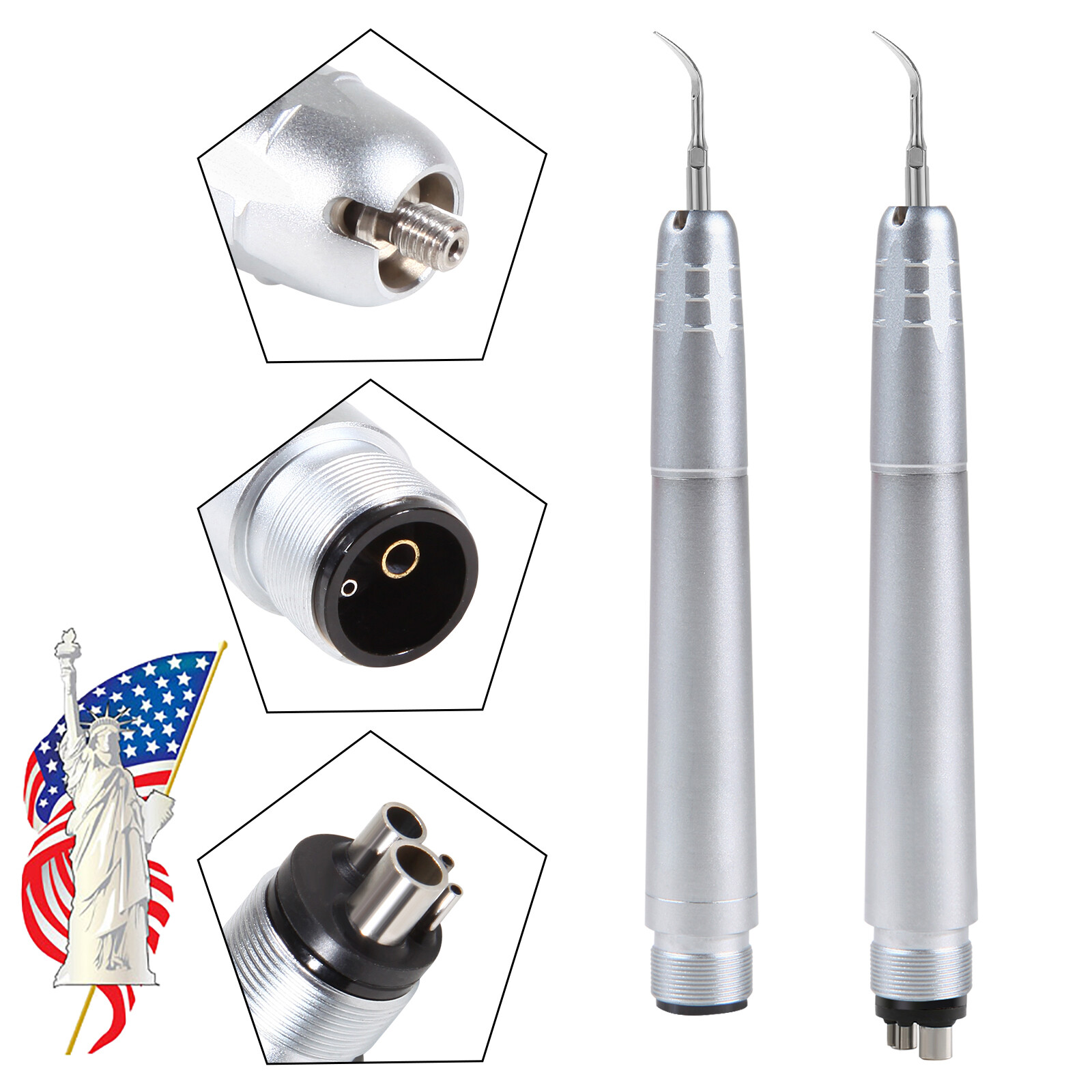 Dental pieza de Mano de Escalador de Aire Sónico+G1, G2, G4 Puntas USA