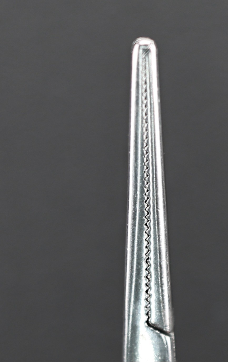 Codman 33-4110 Rochester-Ochsner Forceps, Straight, 1×2 Teeth, 167mm (6.5″)