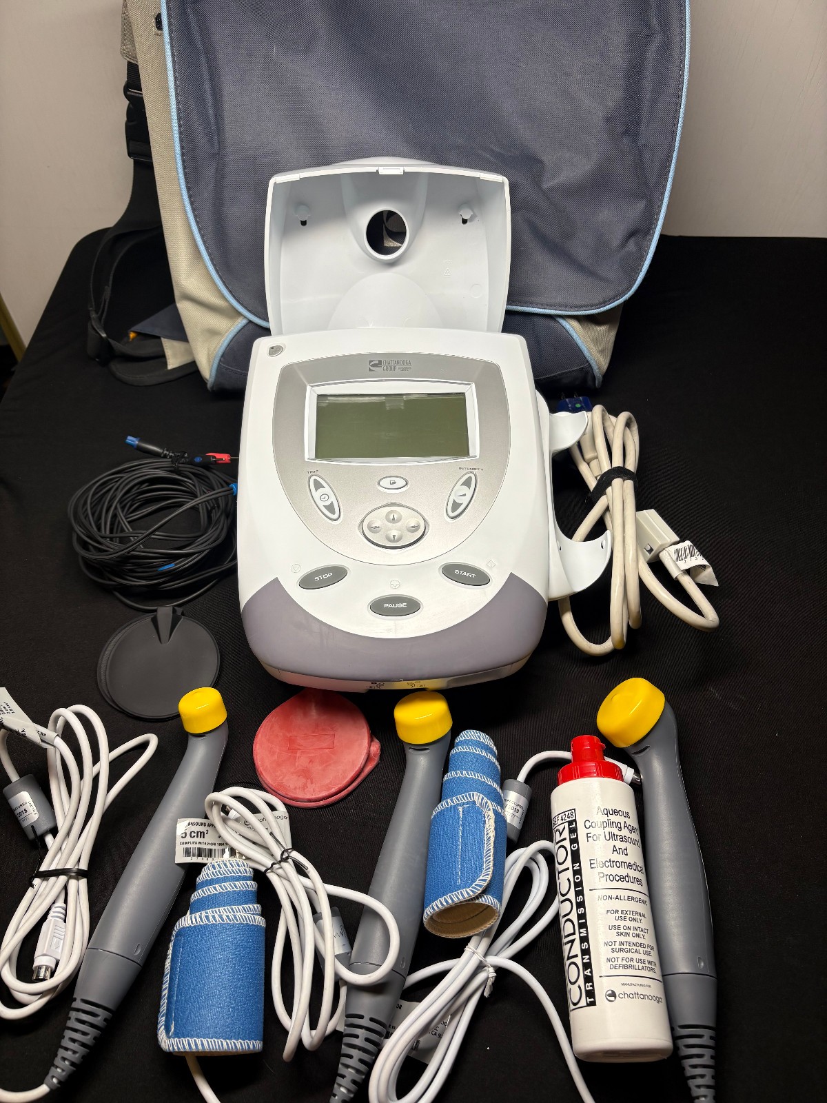 Chattanooga Intelect Portable 2738 Ultrasound Stim Therapy Unit w/ 3 Applicators