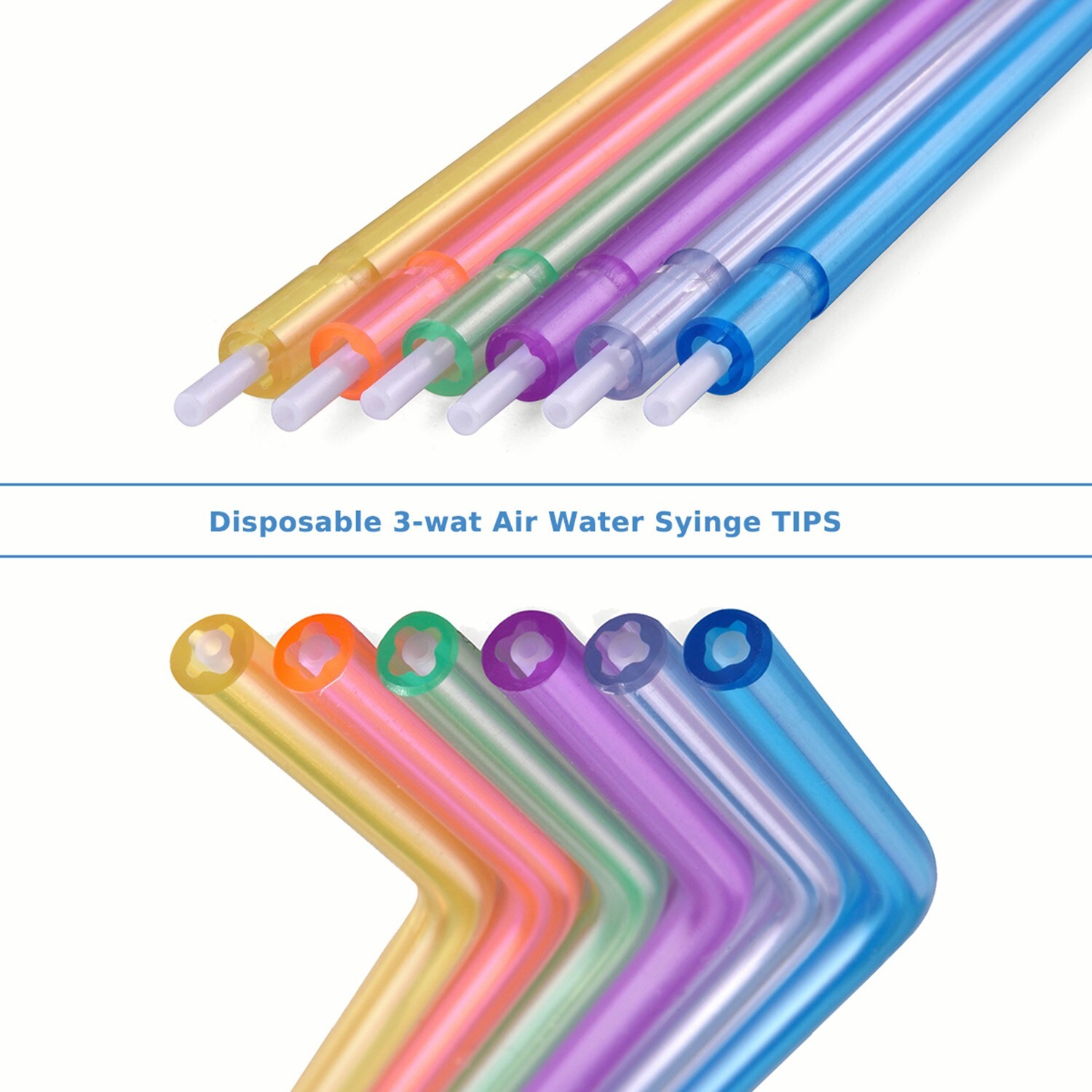 OneMed Disposable Dental 3-Way Air Water Syringe Spray Tips Triple Nozzles 500