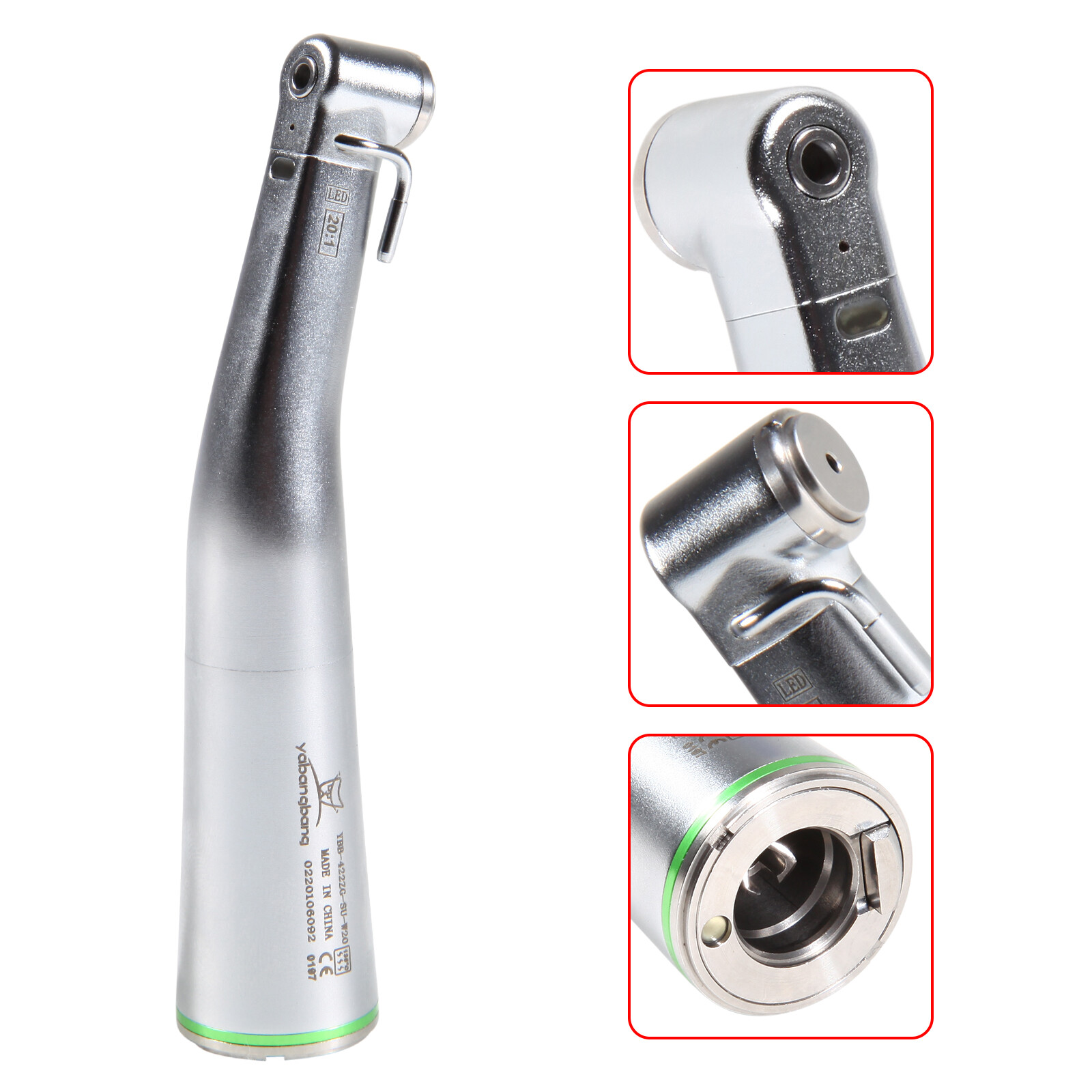NSK Style Dental Implant Handpiece 20:1 Fiber Optic LED /Non LED Contra Angle ns