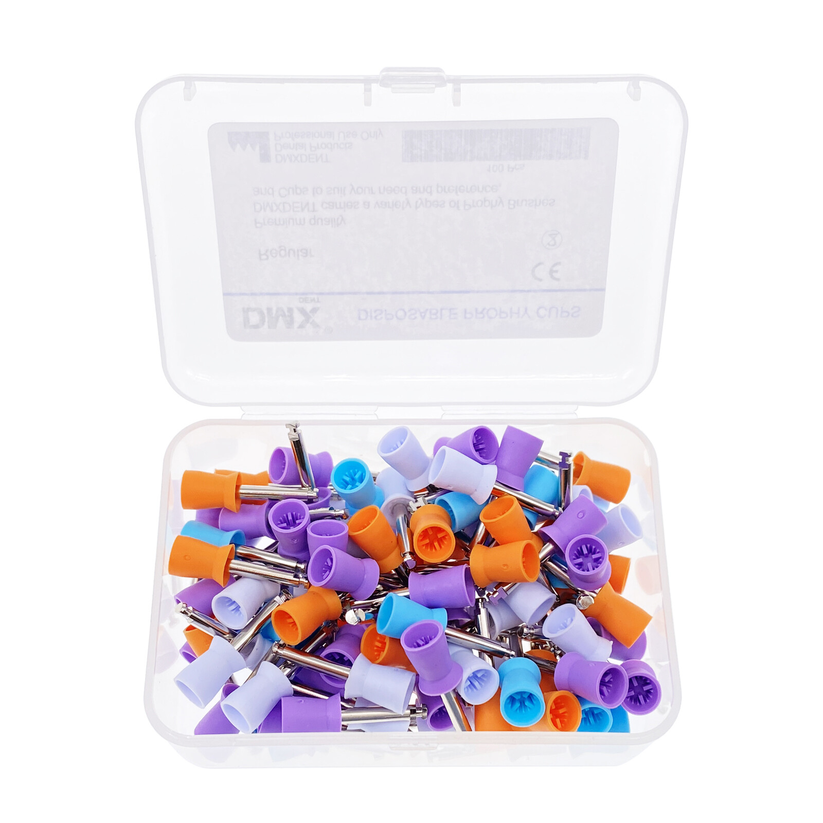 100Pcs Dental Polishing Cups Prophy Cup Rubber Latch Type DMXDENT