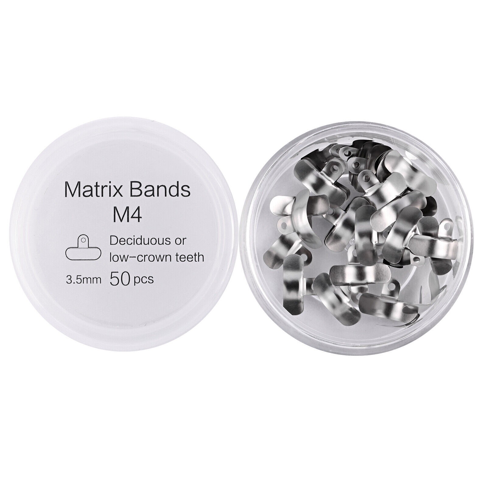 50/ Dental Matrix Bands 0.038mm Sectional Contoured Matrice Fit Garrison System