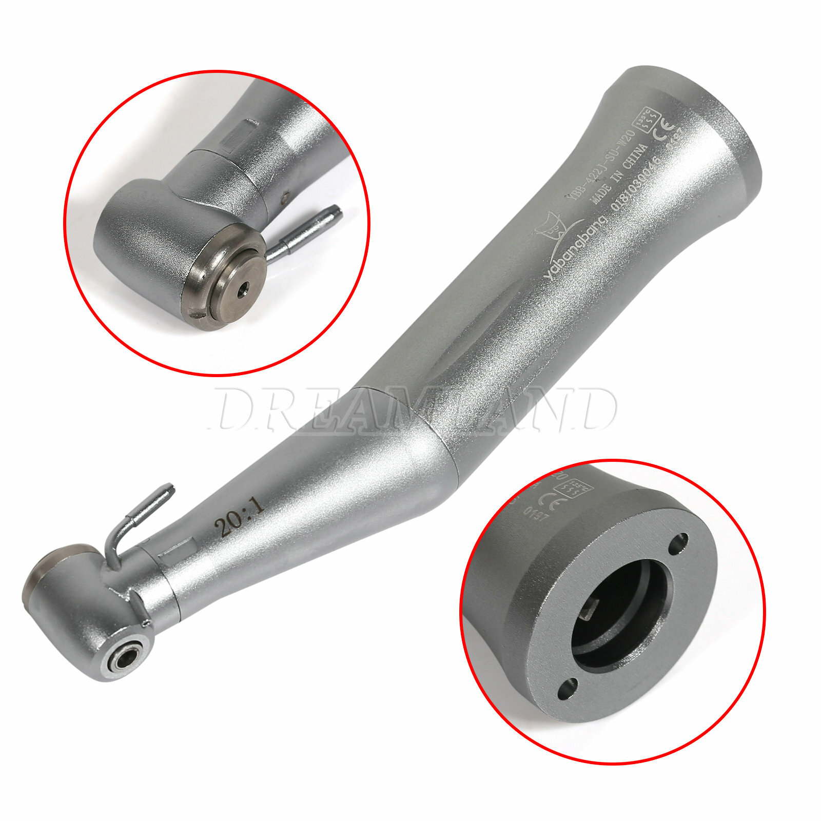 Dental 1:1 (LED) 1:5 20:1 Implant Contra Angle Low Speed Handpiece fit NSK.KAV