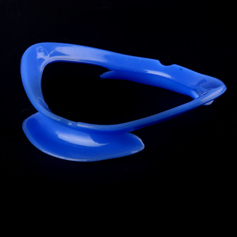 Dental Intraoral Retractor O-Shape Mouth Opener Plastic Blue/White Lips Holder
