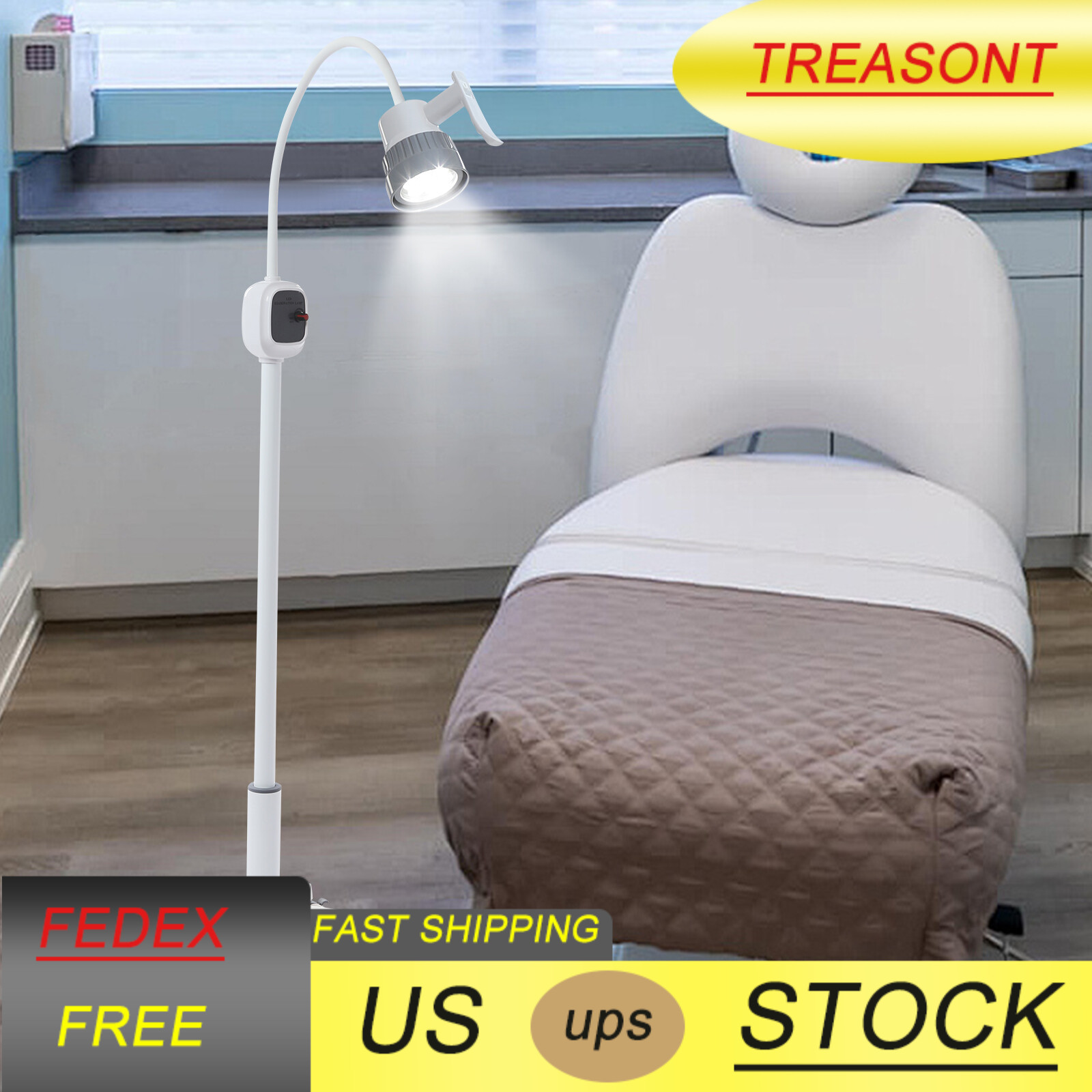 42*5.6cm DC24V LED Modern Surgical Examination Lamp Medical Exam Light White NEW