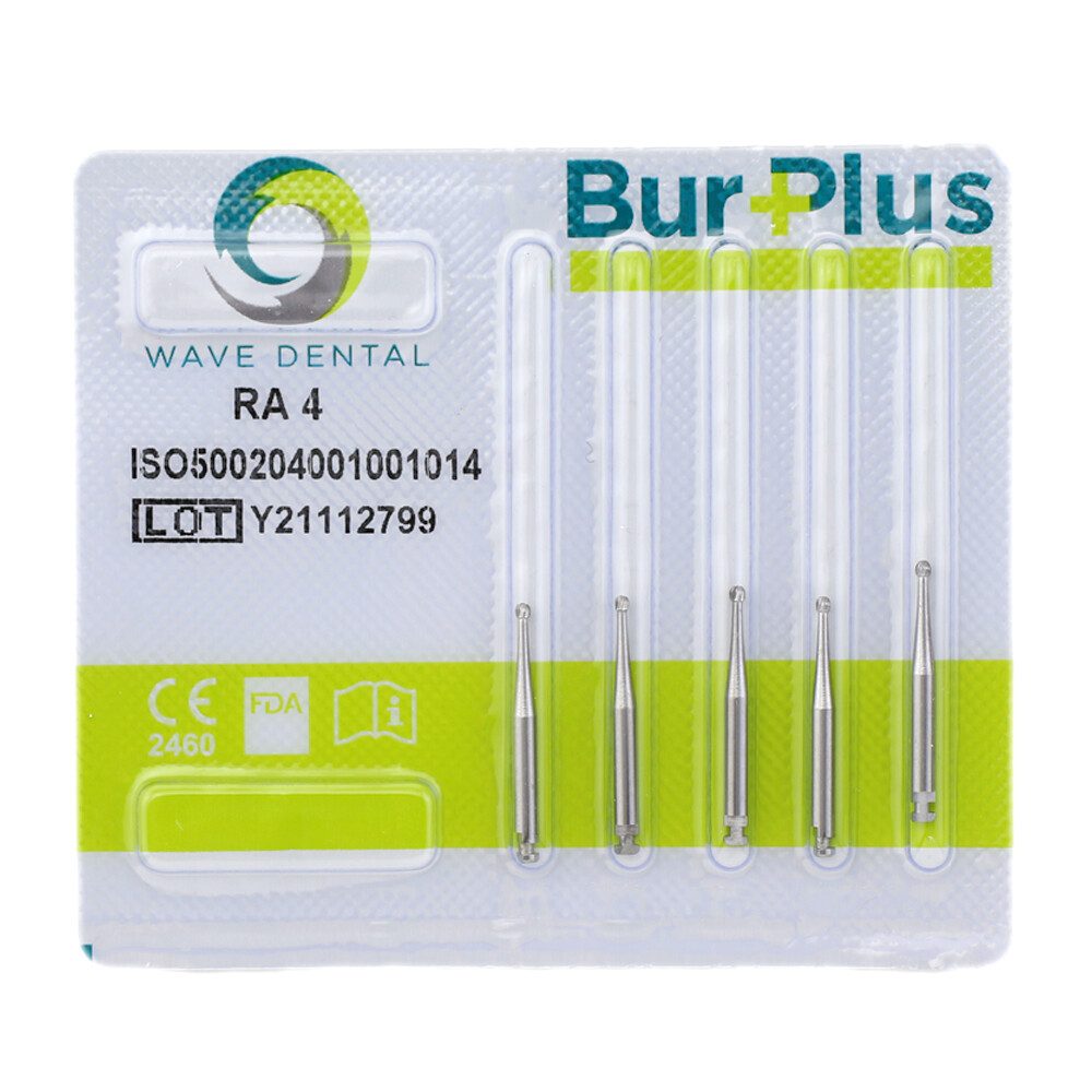 WAVE Dental RA Contra Angle Carbide Burs Latch Round Bur Surgical Length 26 34mm