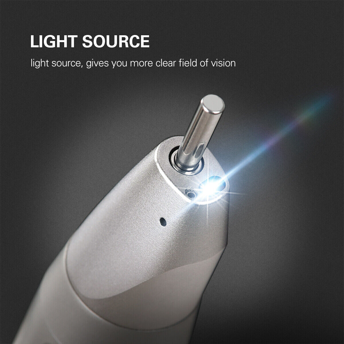 1:1 Optic Fiber Straight NoseCone Low Speed Handpiece Inner spray Dental