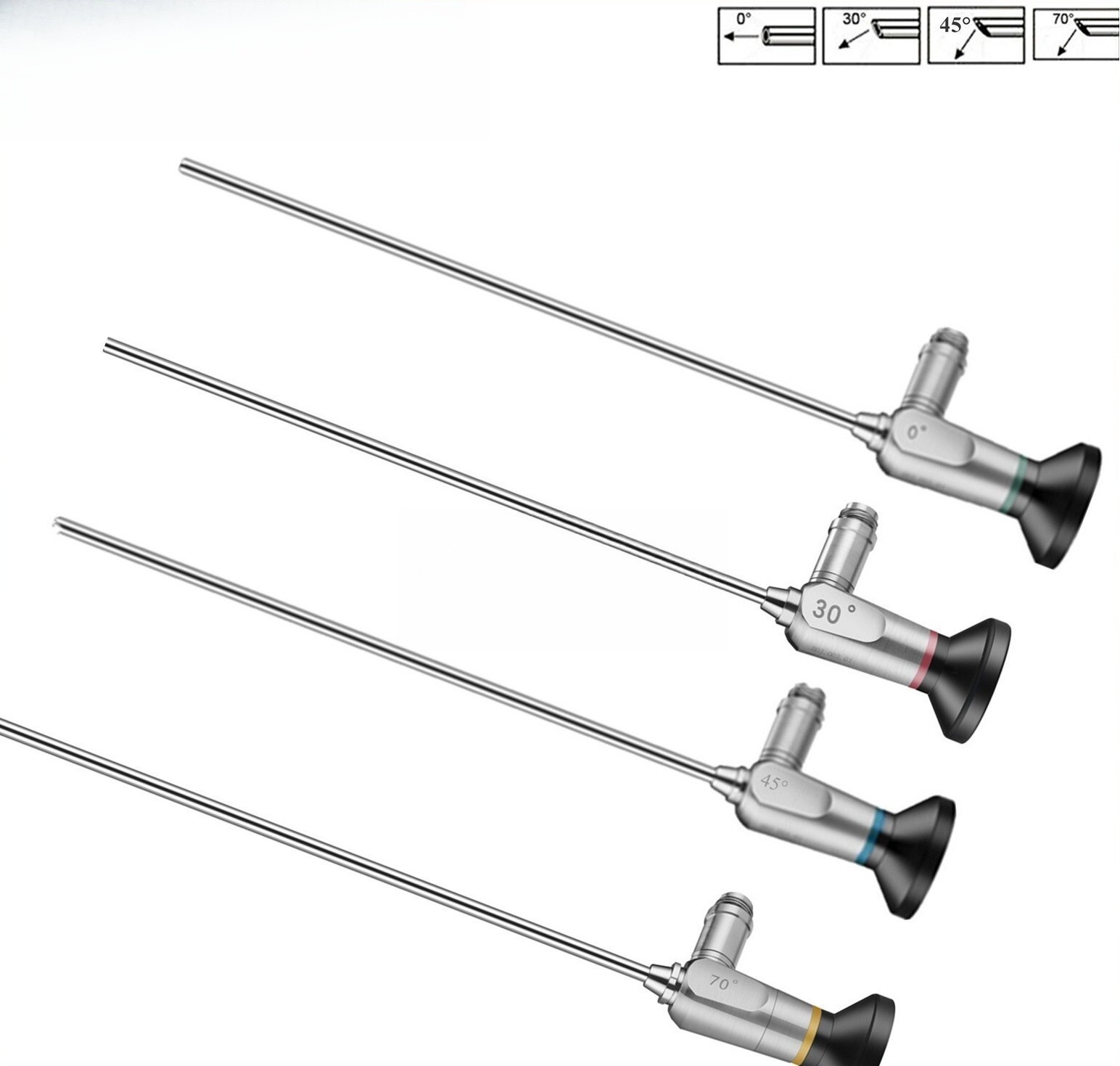 Autoclavable Rigid Optic Lens Nasal Endoscope 4mmx175mm 0°/30°/45°/70°