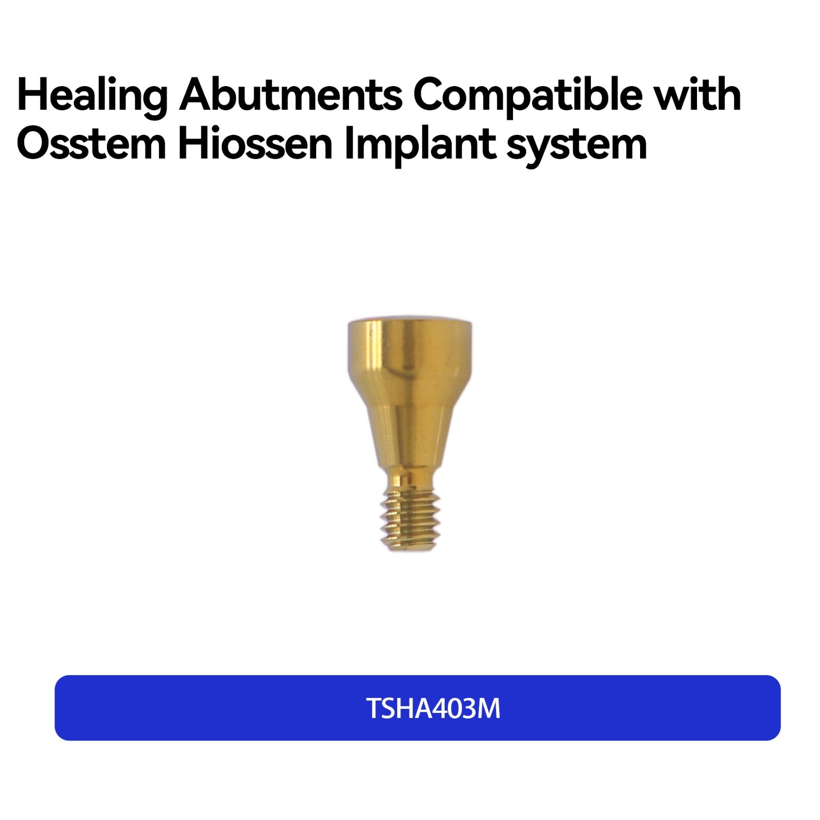 Dental Caps Healing Abutment Cap Mini Platform Ø4.0 Ø4.5 Fits Oss Hiossen