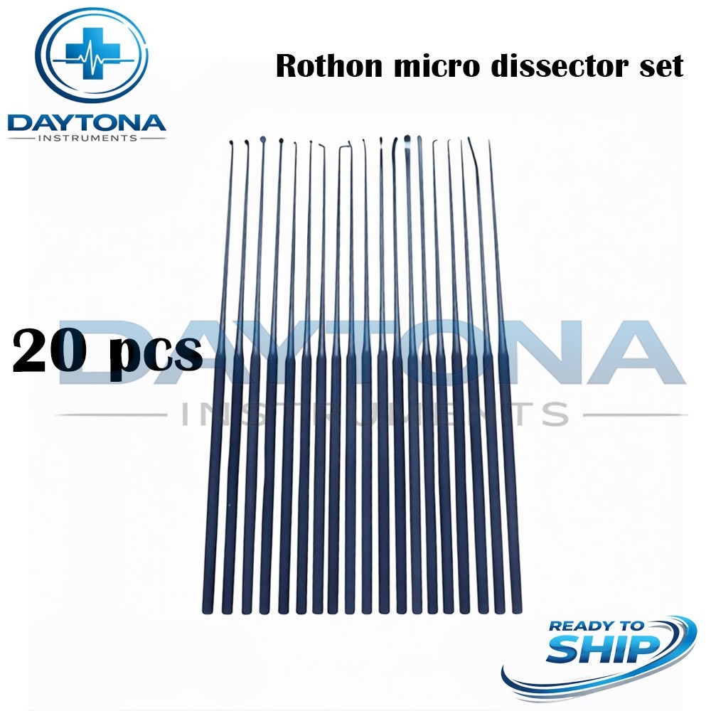 Rothon Micro Dissector blue Coated set of 20 pieces high quality instruments