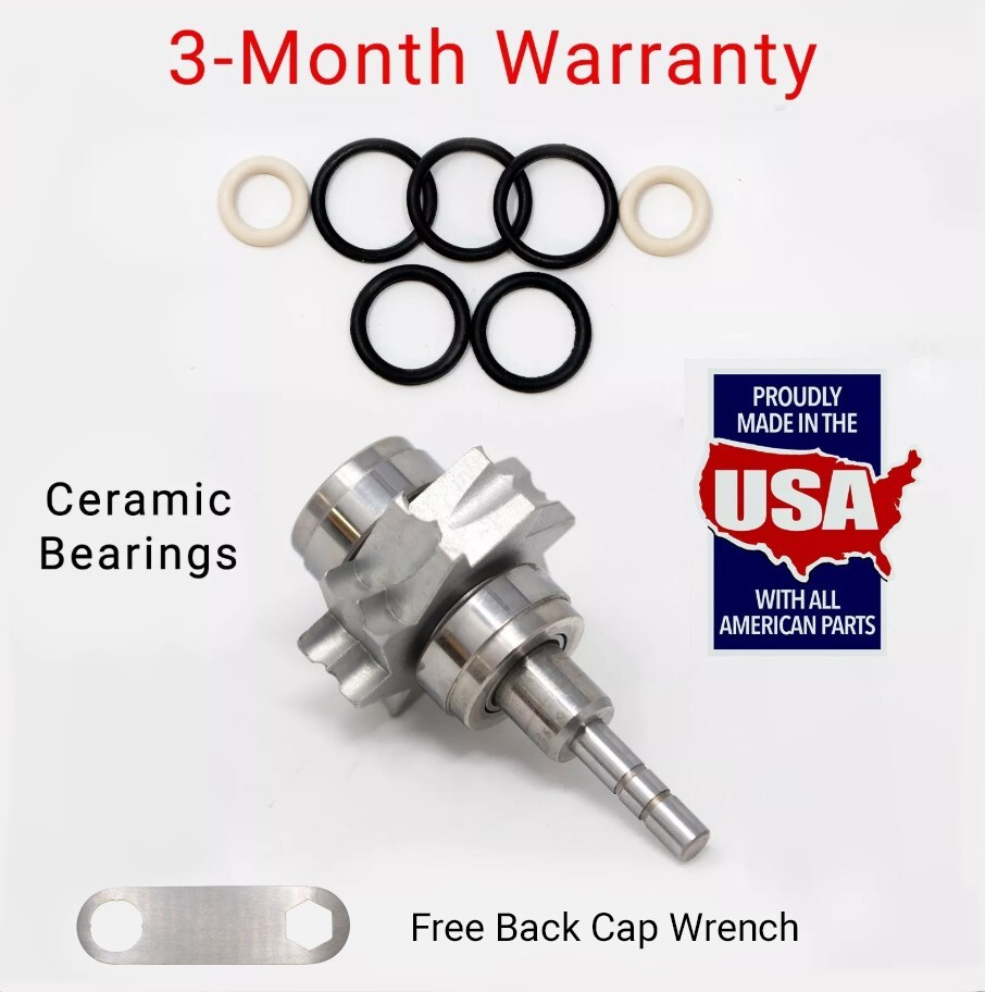 Kavo 647/649 Push Button Turbine CERAMIC BEARINGS – 3-Month WARRANTY