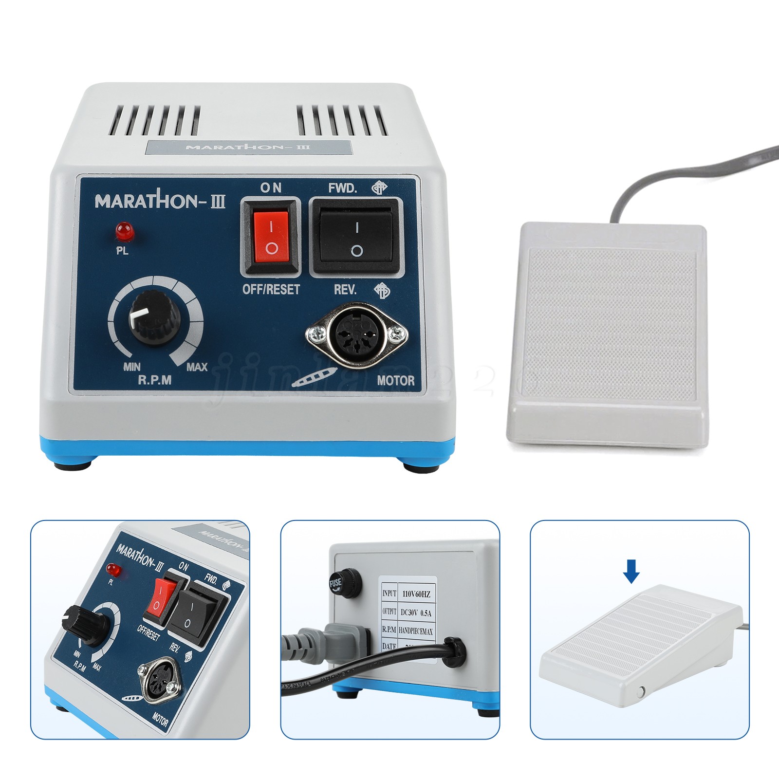 Dental Lab Marathon III Micromotor Polishing N3 Unit / 35K RPM Handpiece