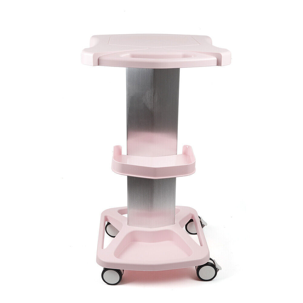 3 Tiers ABS Aluminum Alloy Medical Cart Mobile Lab Trolley Hospital Utility