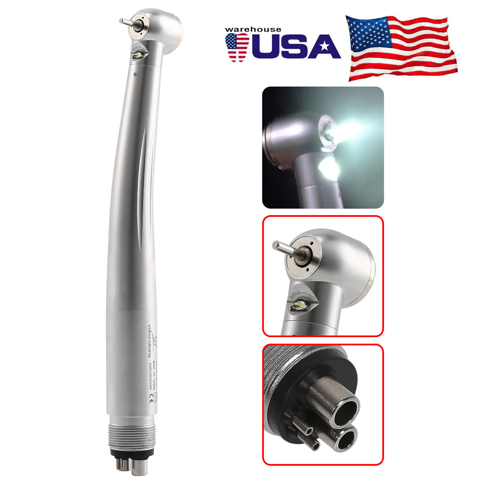 Estilo NSK Dental 4/2 Agujero Alta y Baja Velocidad /Kit Pieza de Mano Turbina A