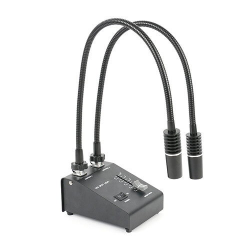 3 in 1 6W 6500K Industry Microscope LED Gooseneck Spot Light Illuminator Lamp