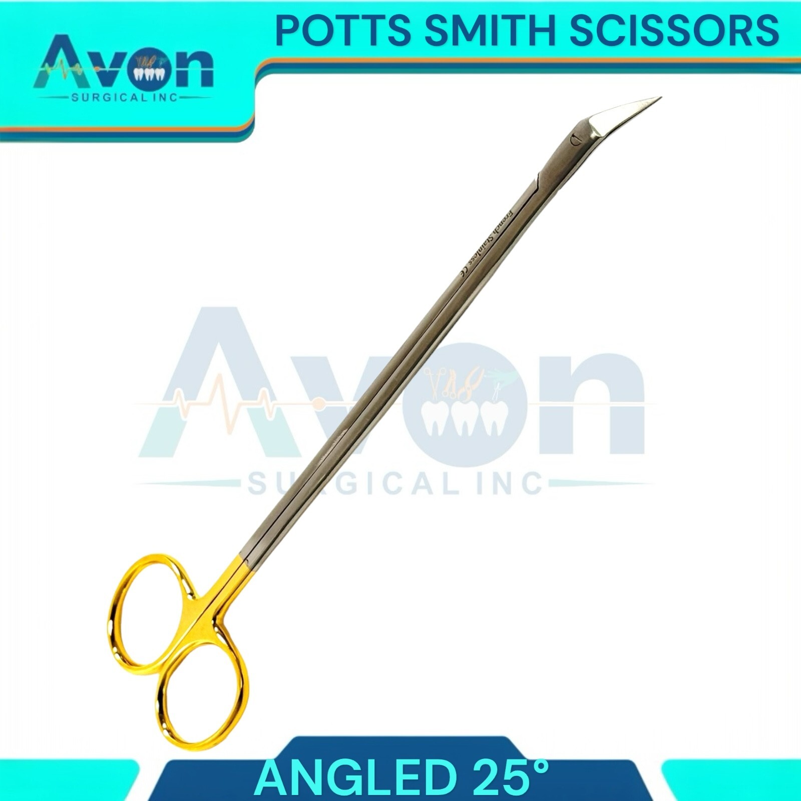 25 Degree Angled Potts Smith Vascular Dissecting Scissors – Premium Stainless